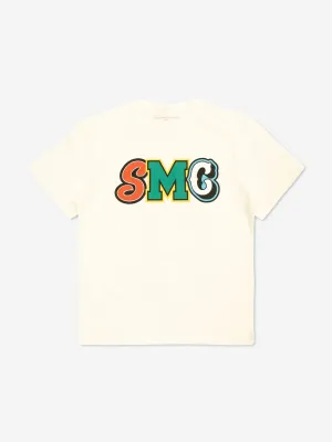 Boys Logo Print T-Shirt in White