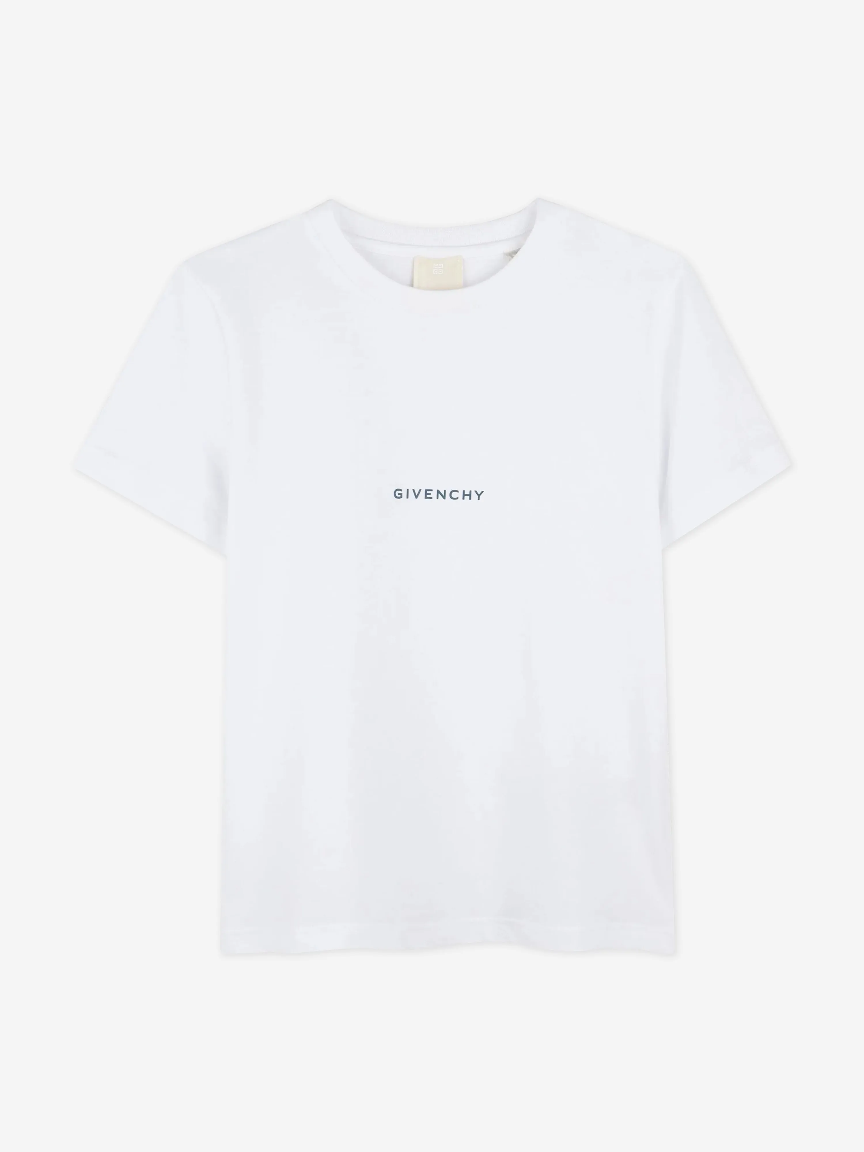 Boys Logo Print T-Shirt in White