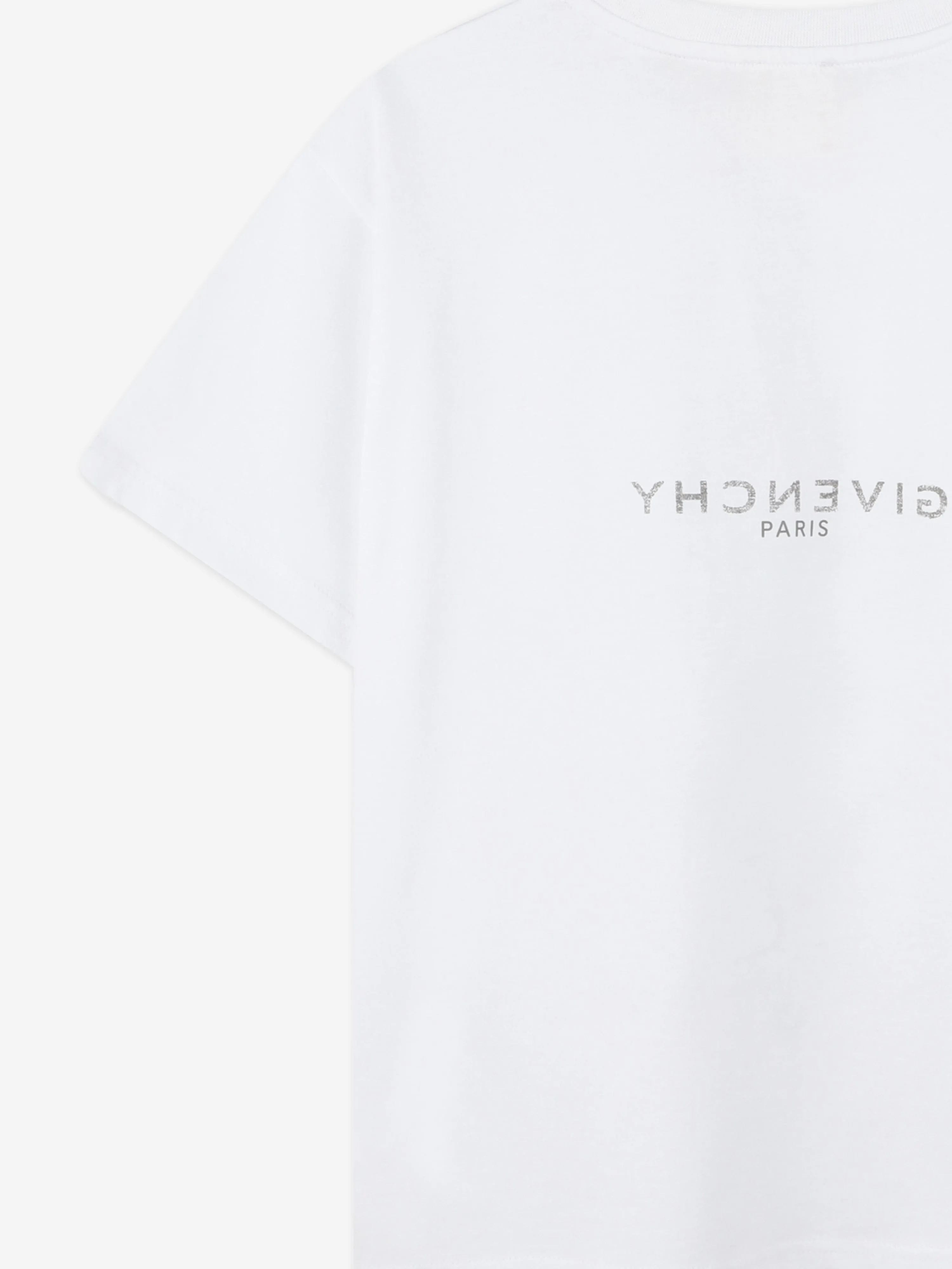 Boys Logo Print T-Shirt in White