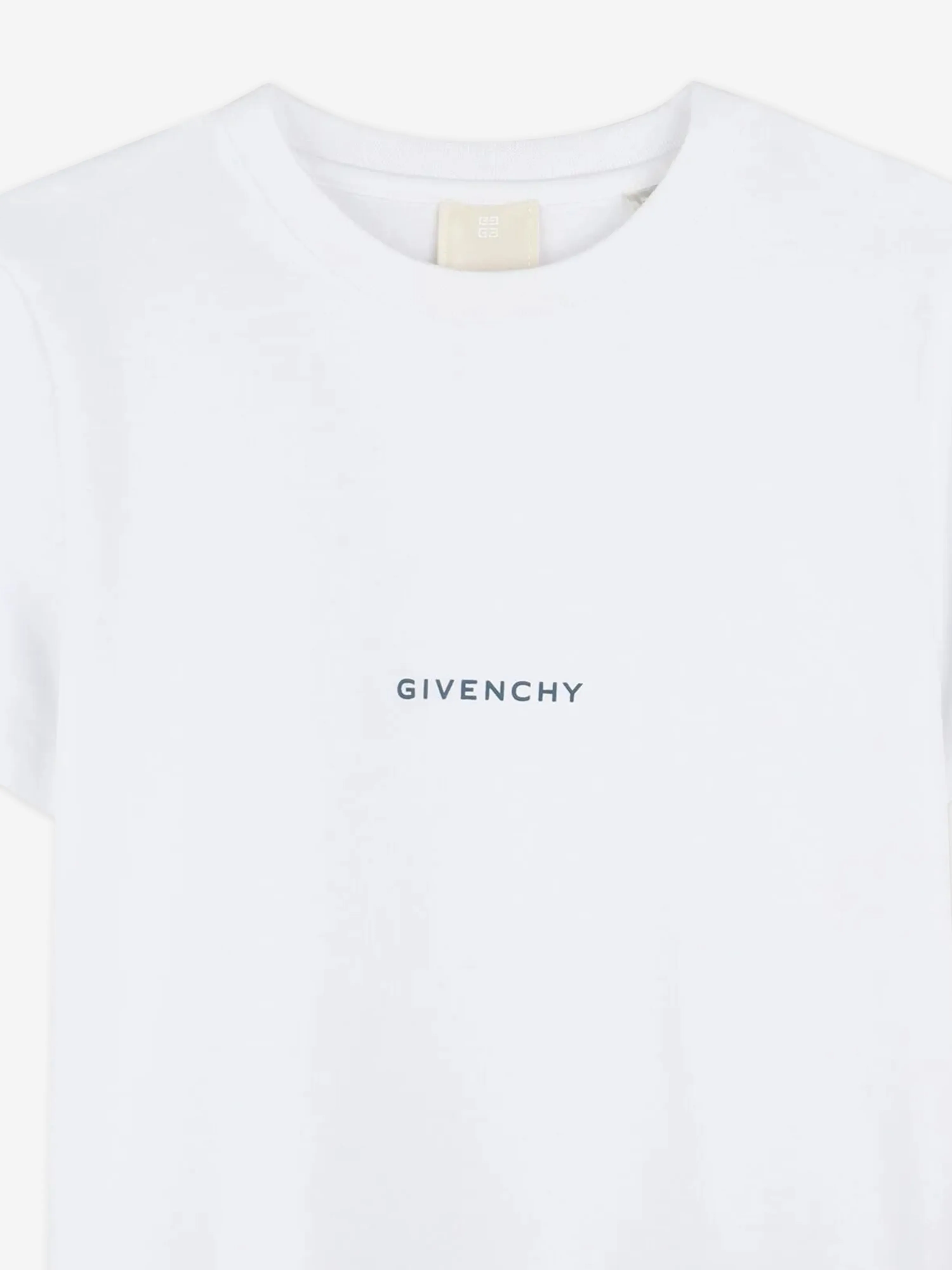 Boys Logo Print T-Shirt in White