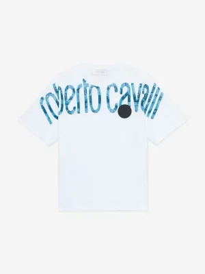 Boys Logo Print T-Shirt in White