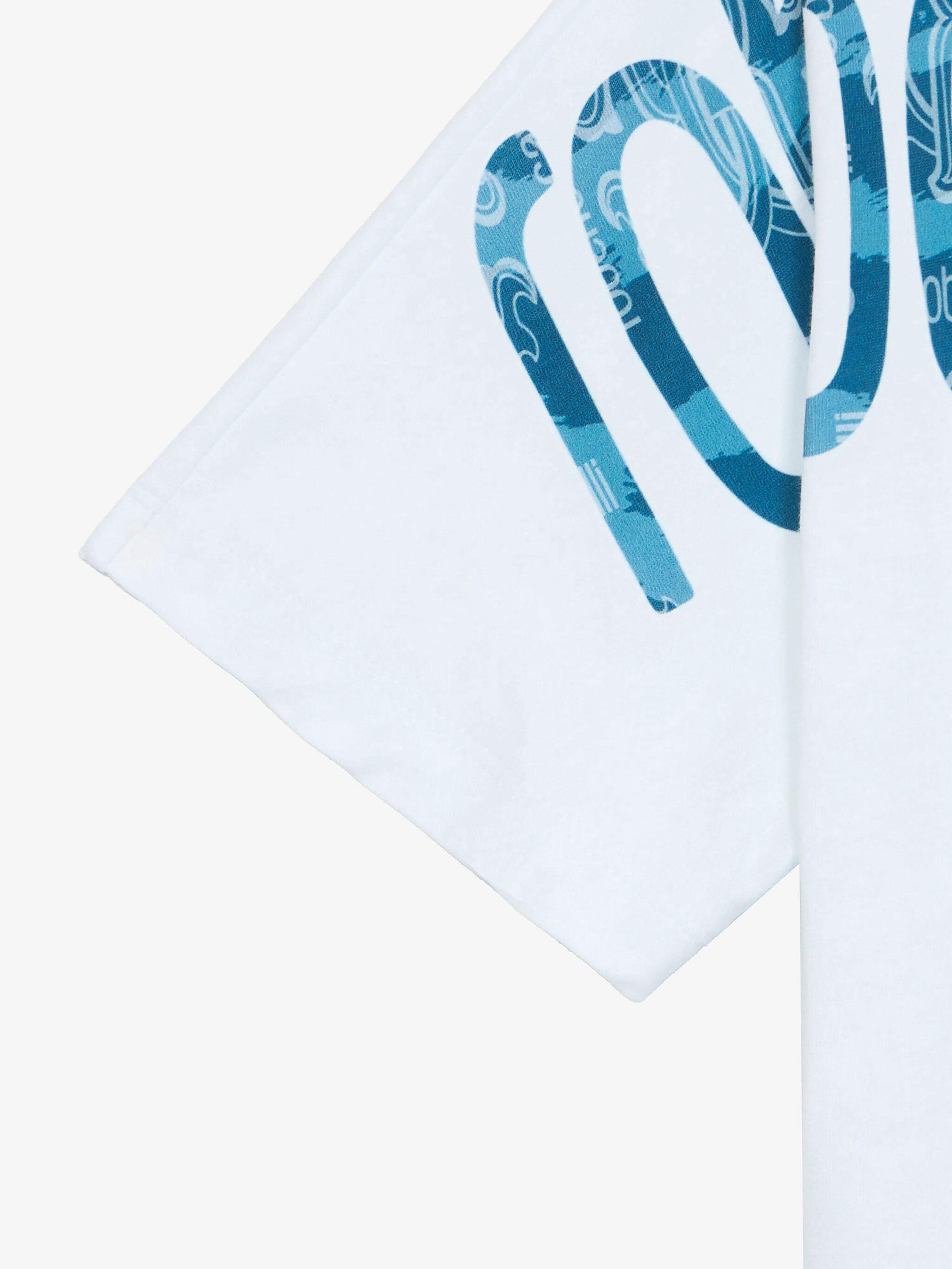 Boys Logo Print T-Shirt in White