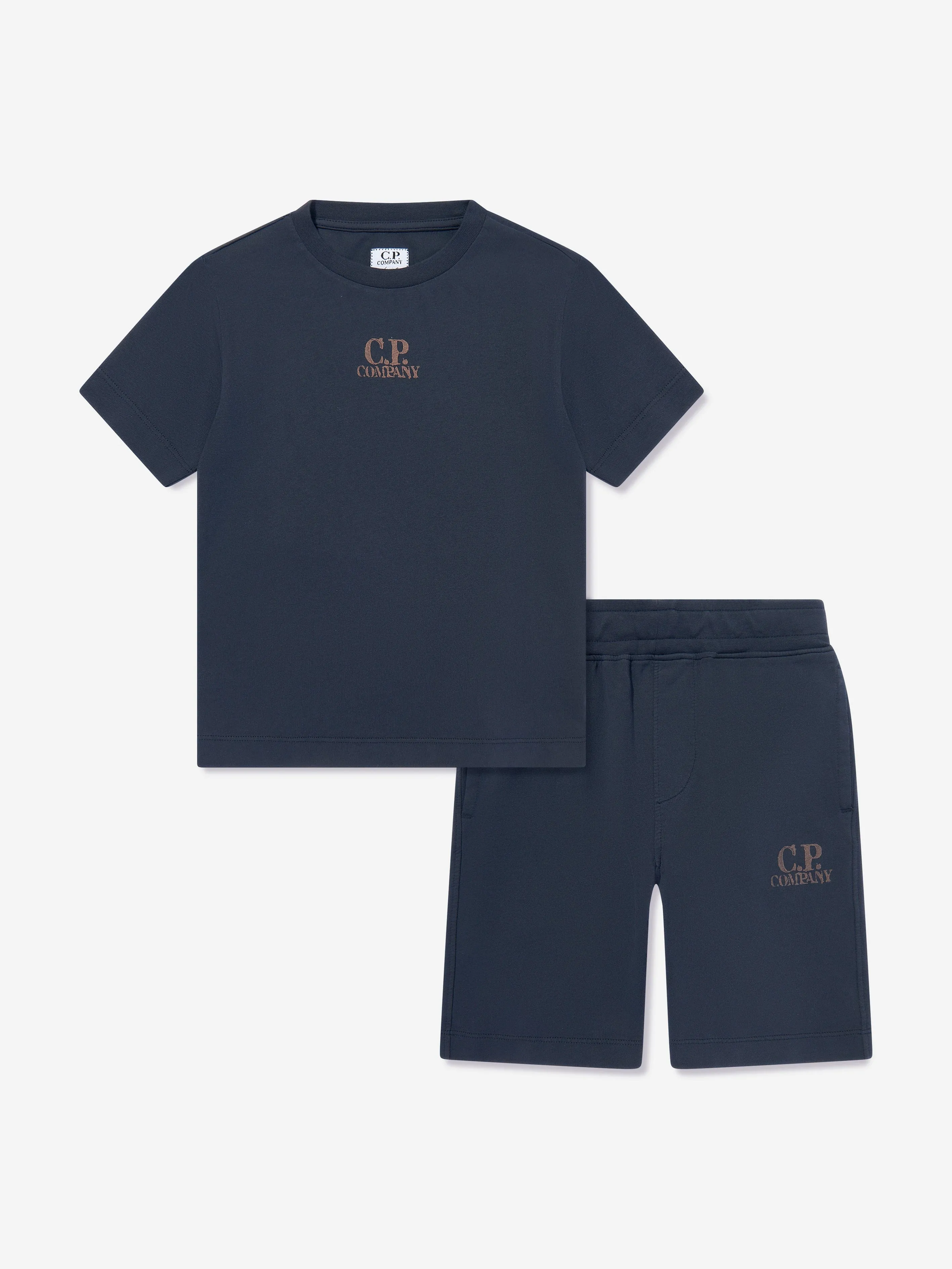 Boys Logo Short Set in Navy