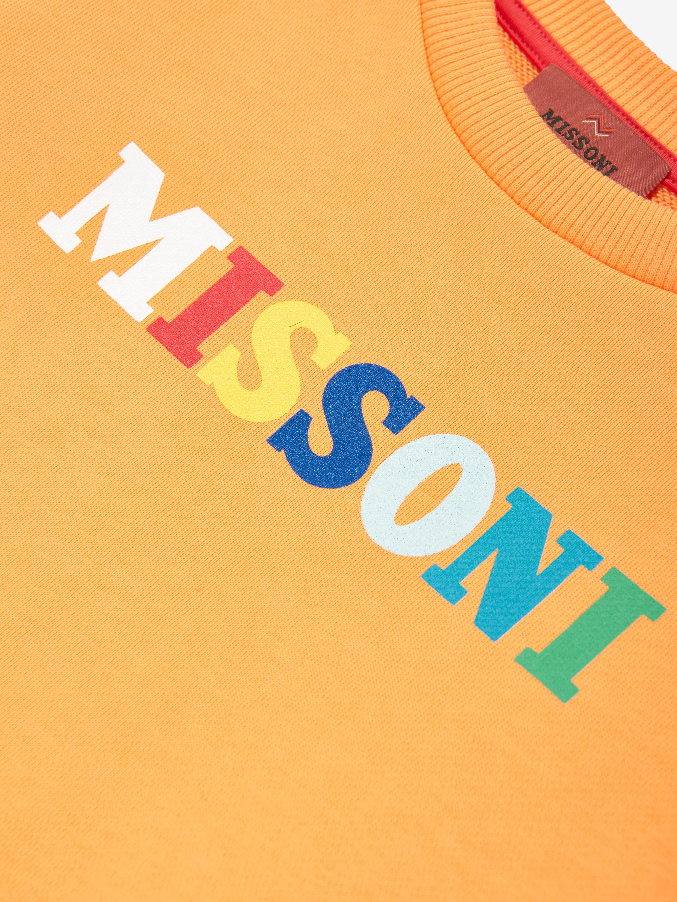 Boys Logo Sweatshirt in Orange