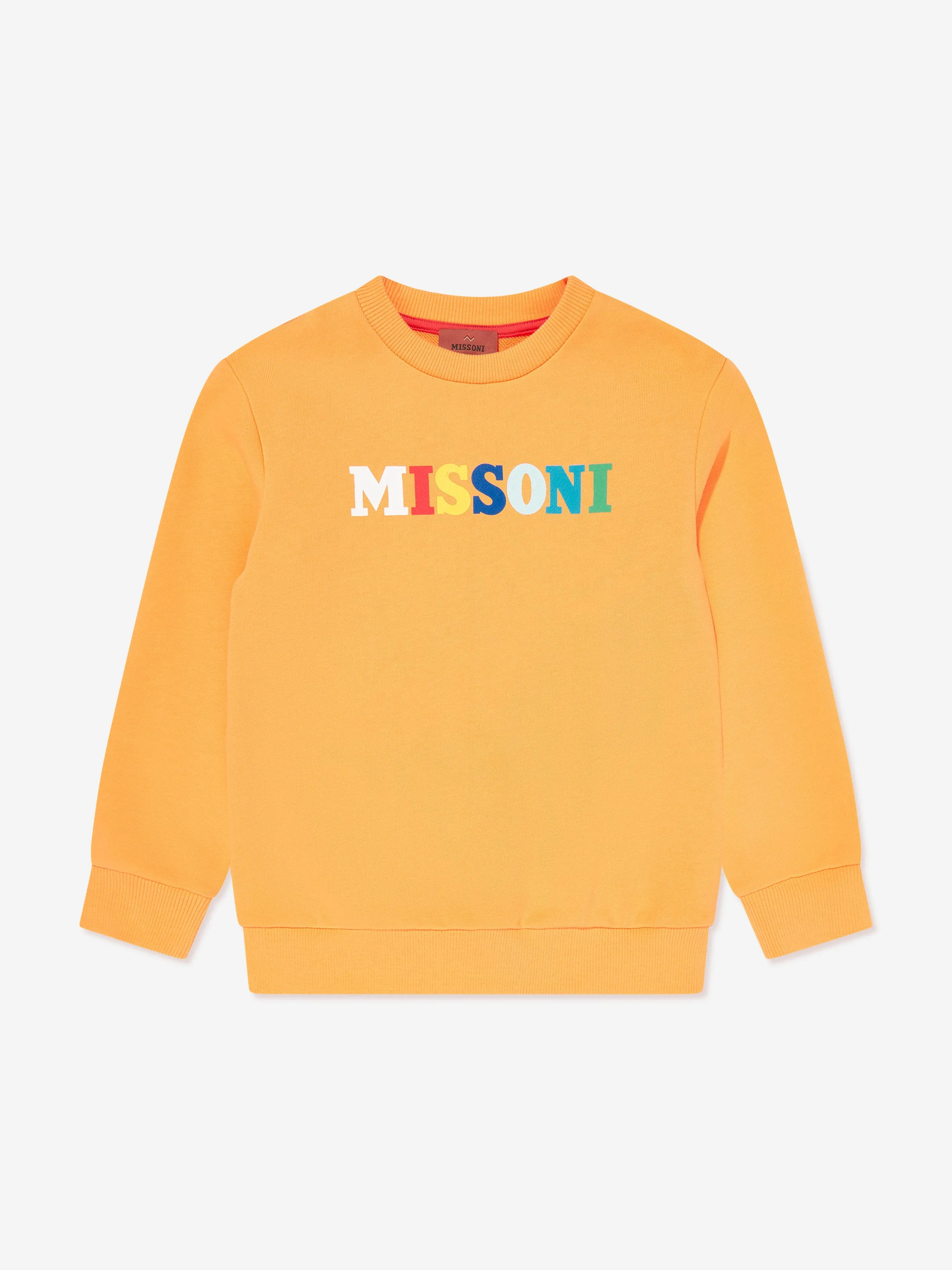 Boys Logo Sweatshirt in Orange