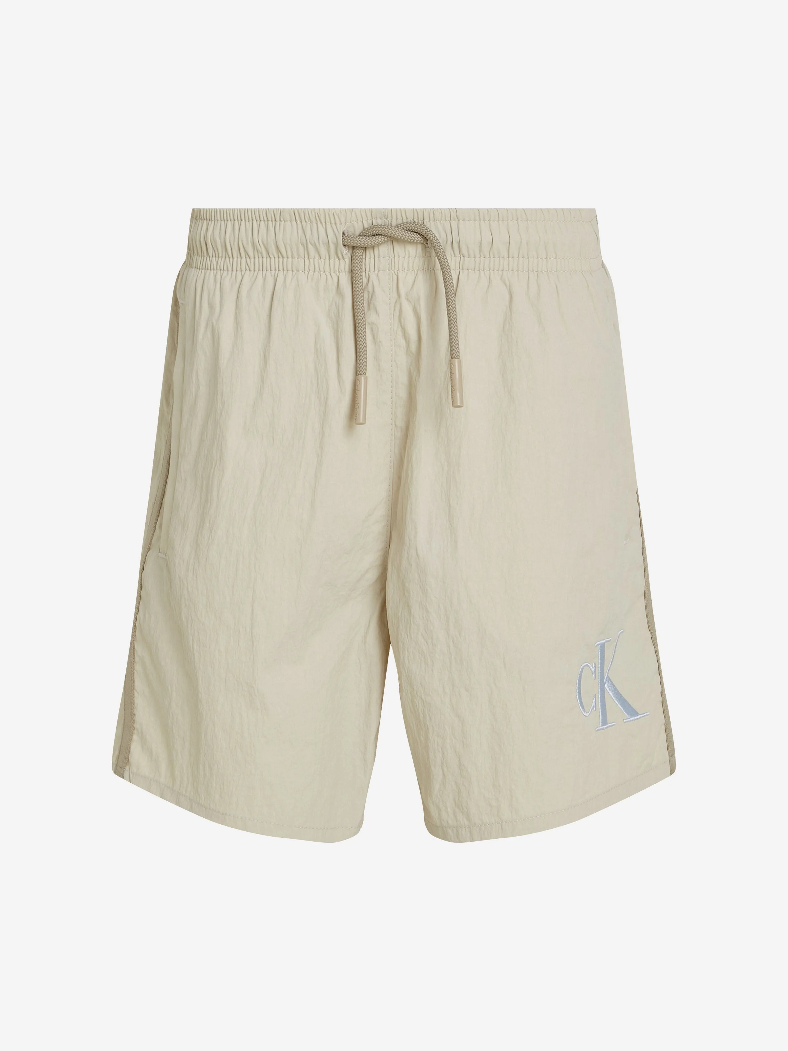 Boys Logo Swim Short in Ivory