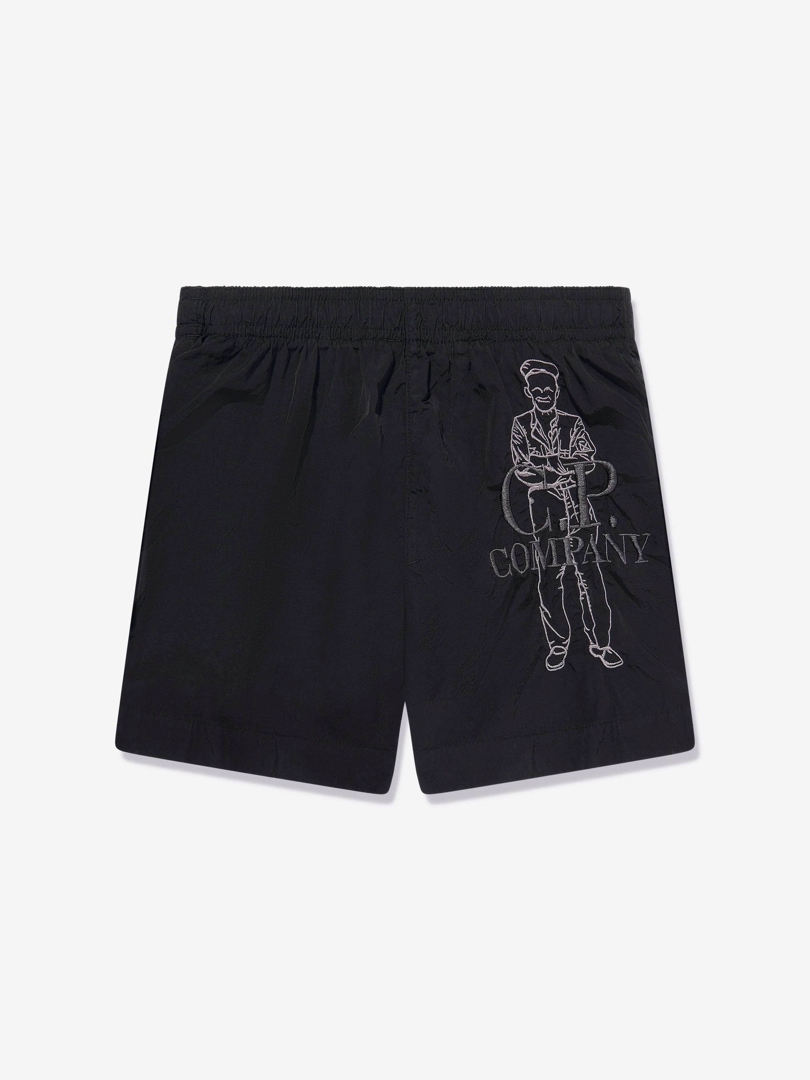 Boys Logo Swim Shorts in Black