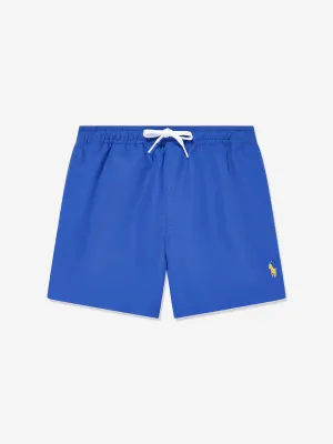 Boys Logo Swim Shorts in Blue