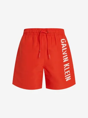Boys Logo Swim Shorts in Red