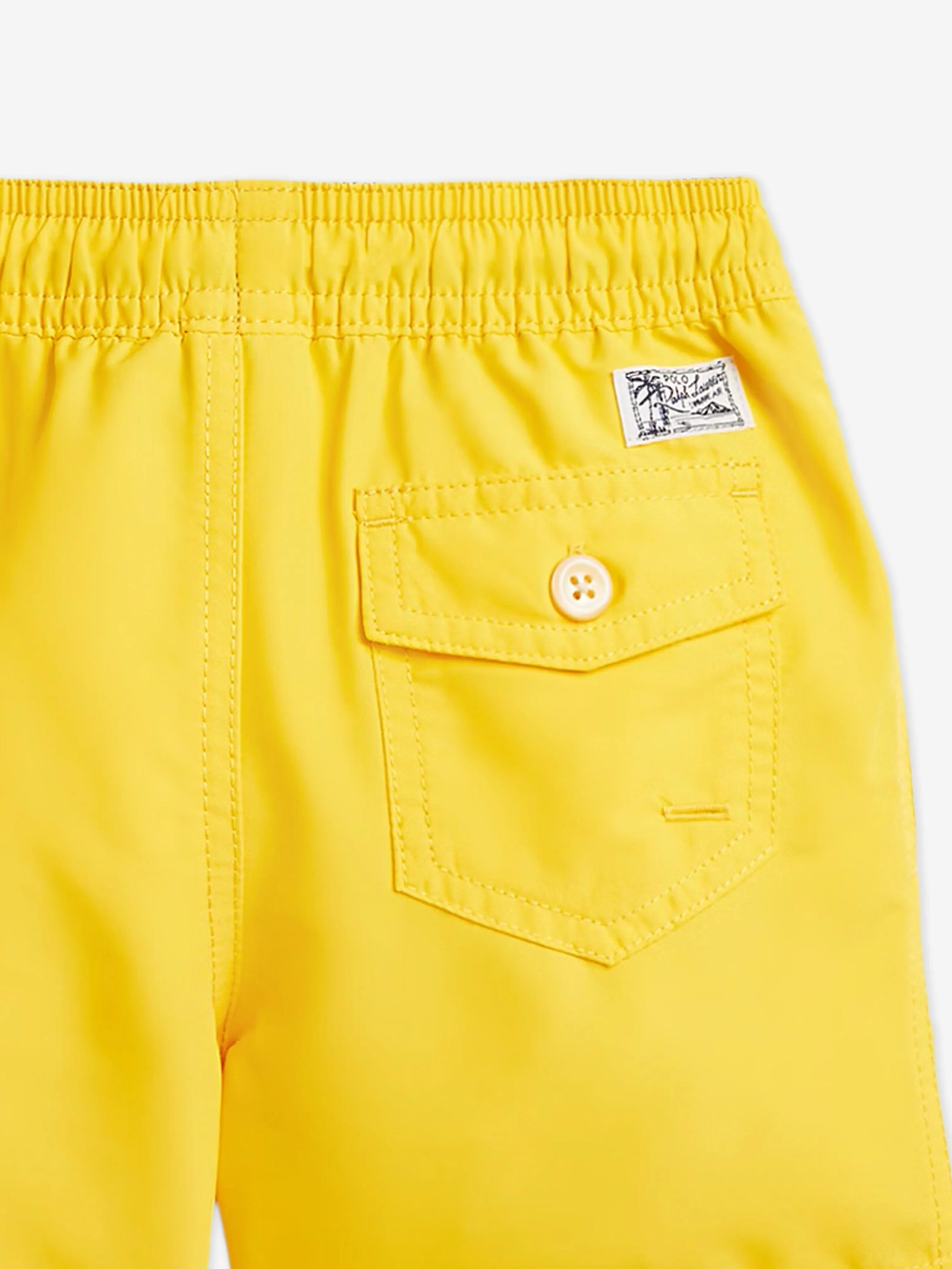 Boys Logo Swim Shorts in Yellow
