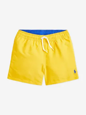 Boys Logo Swim Shorts in Yellow