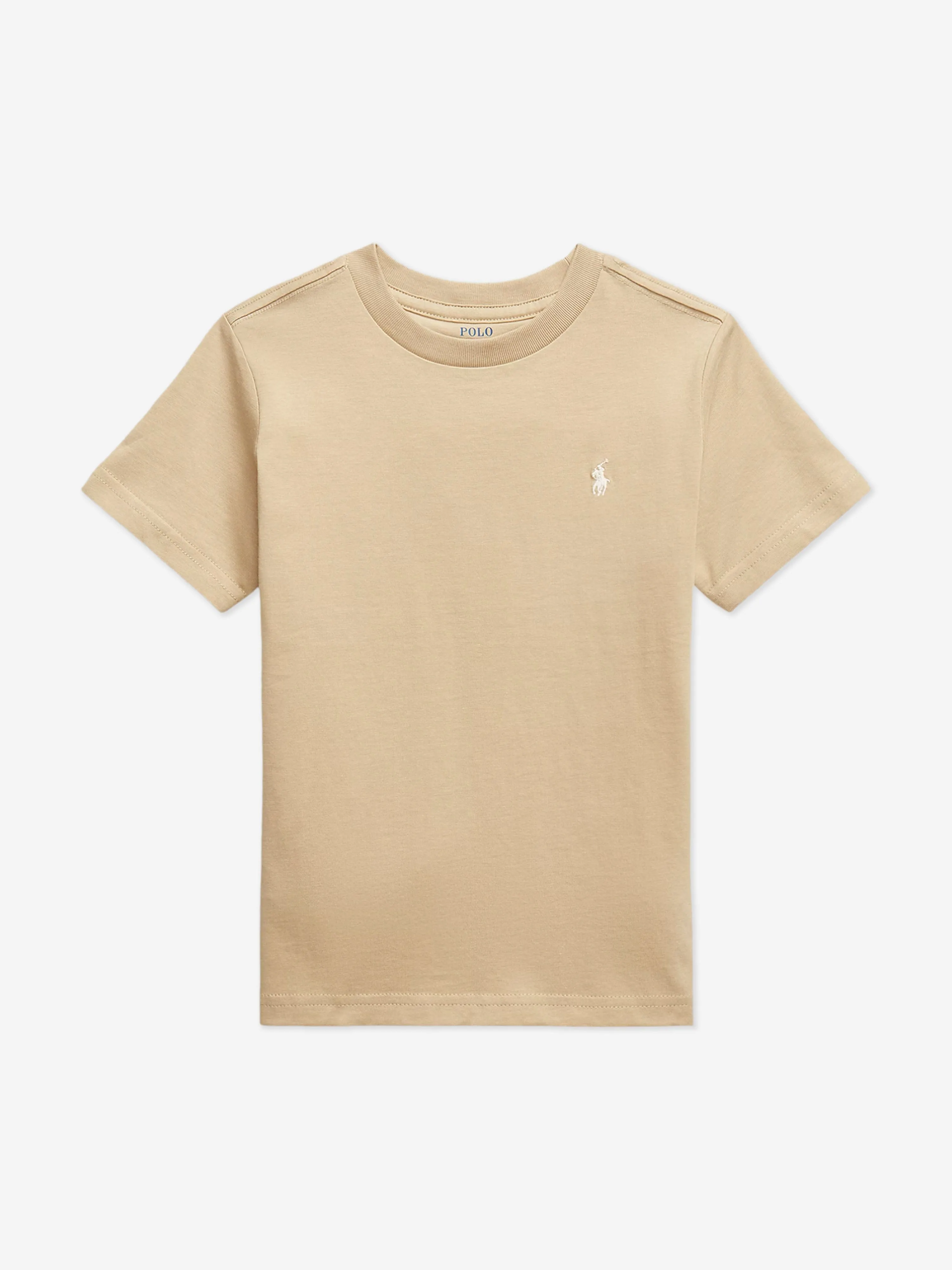 Boys Logo T-Shirt in Beige