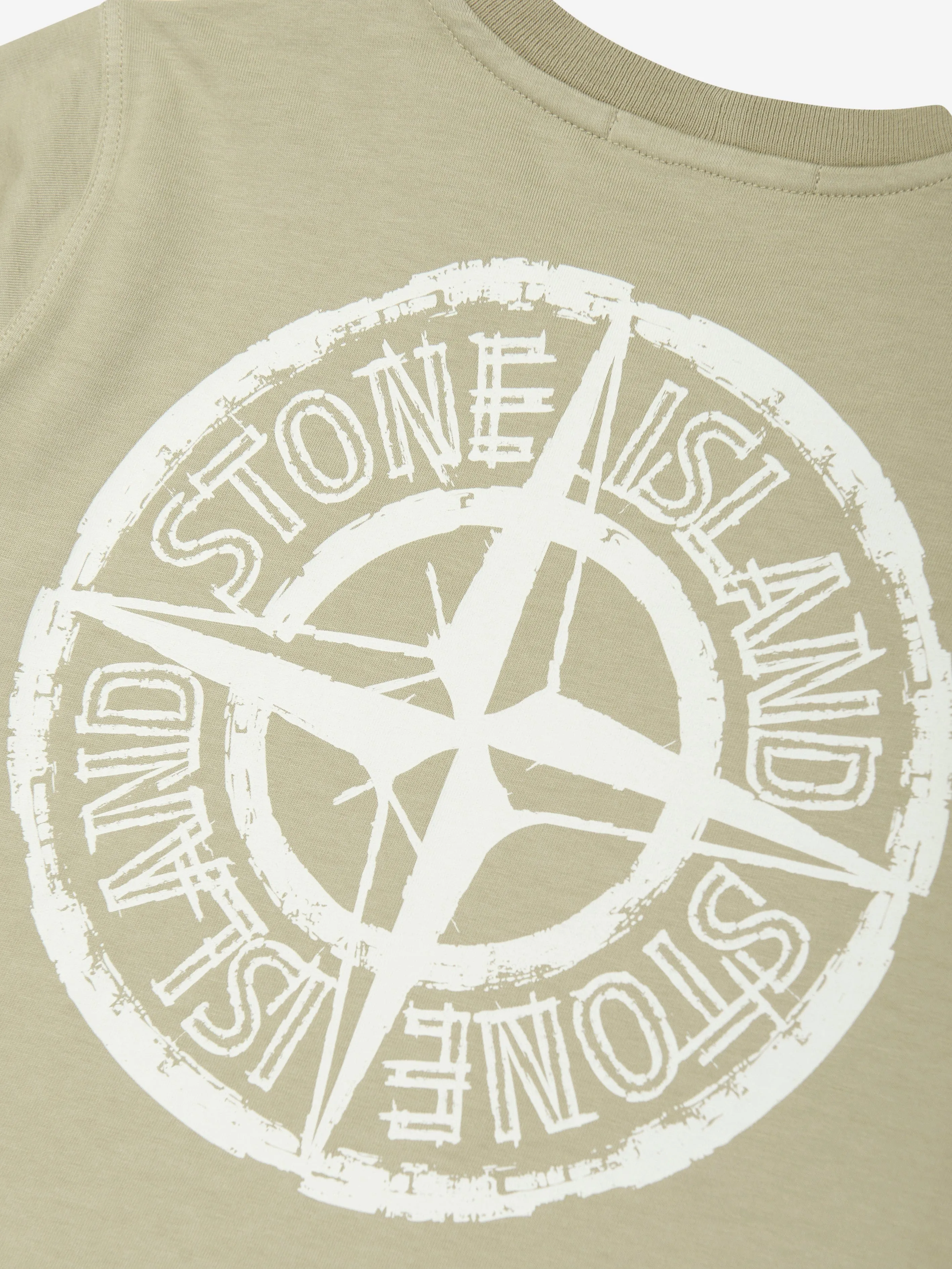 Boys Logo T-Shirt in Beige