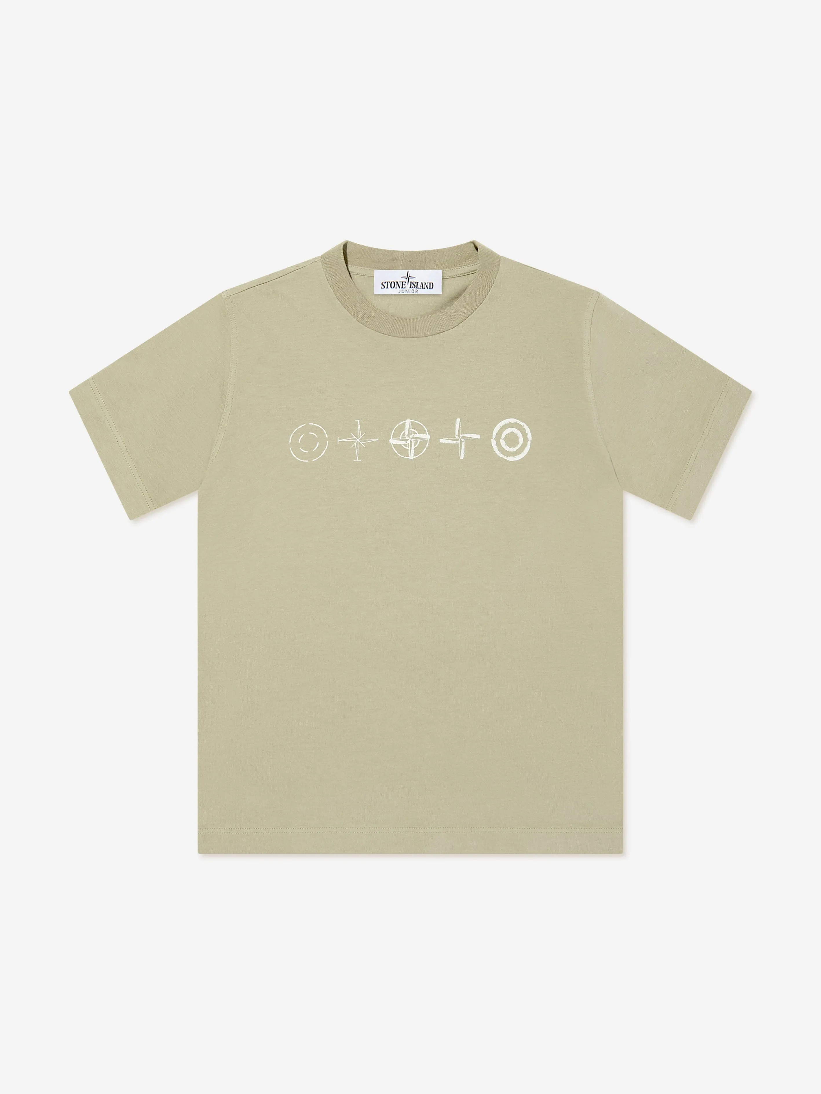 Boys Logo T-Shirt in Beige