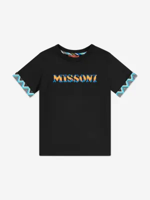 Boys Logo T-Shirt in Black