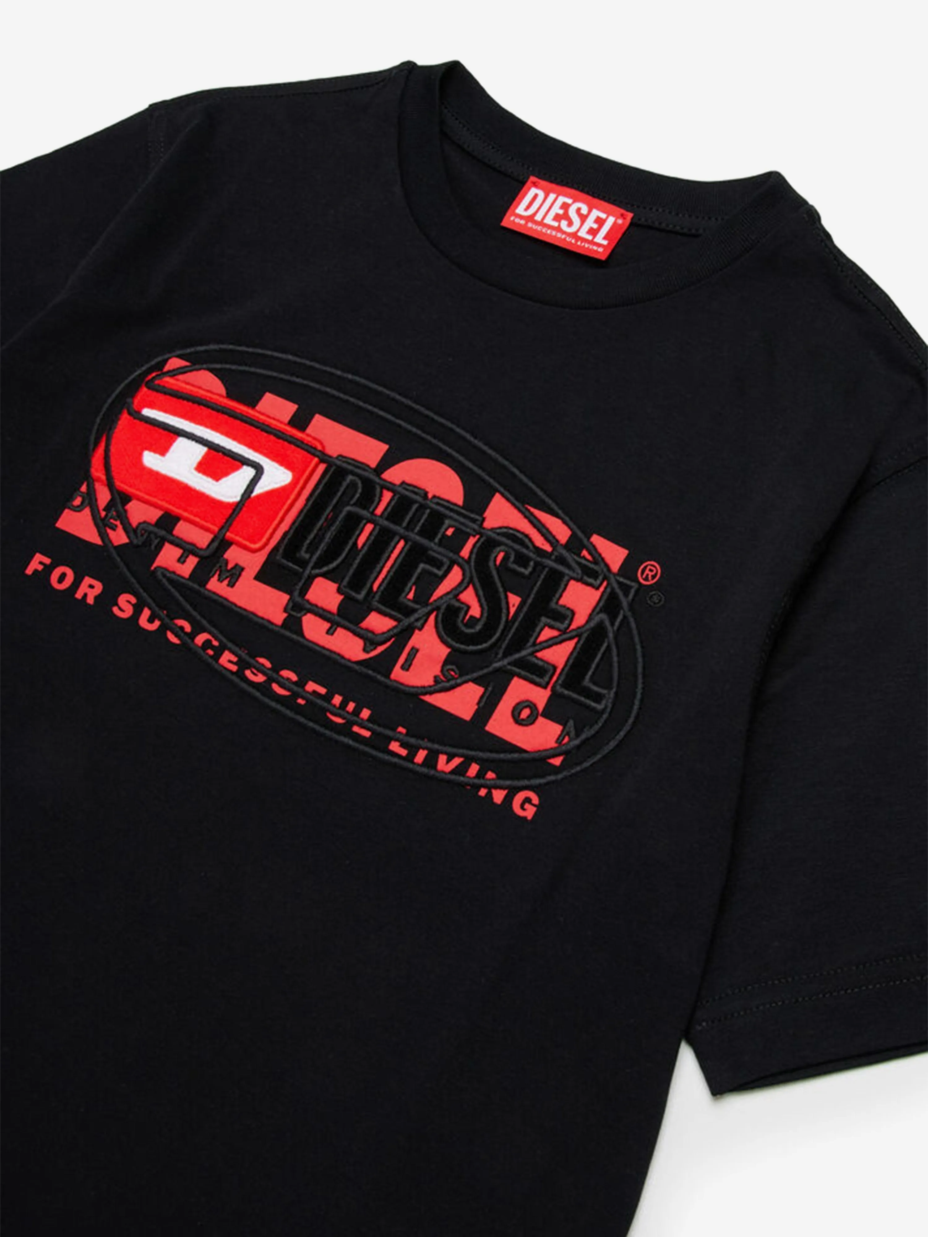 Boys Logo T-Shirt in Black