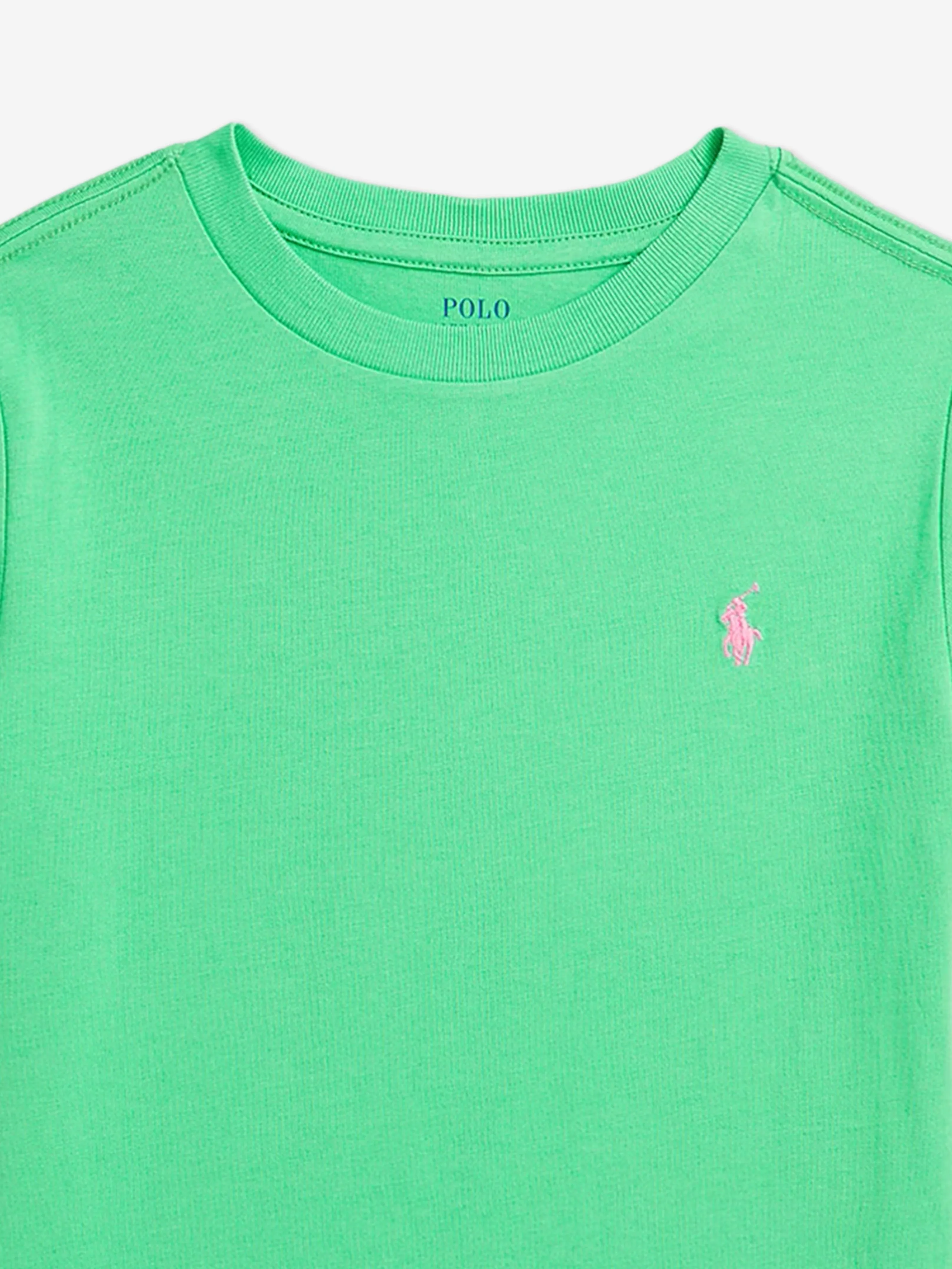 Boys Logo T-Shirt in Green