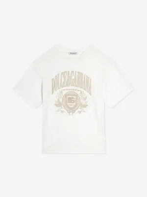Boys Logo T-Shirt in White