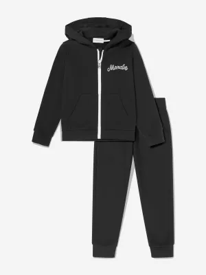 Boys Logo Tracksuit in Black
