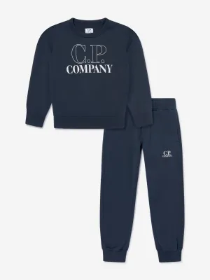 Boys Logo Tracksuit in Navy