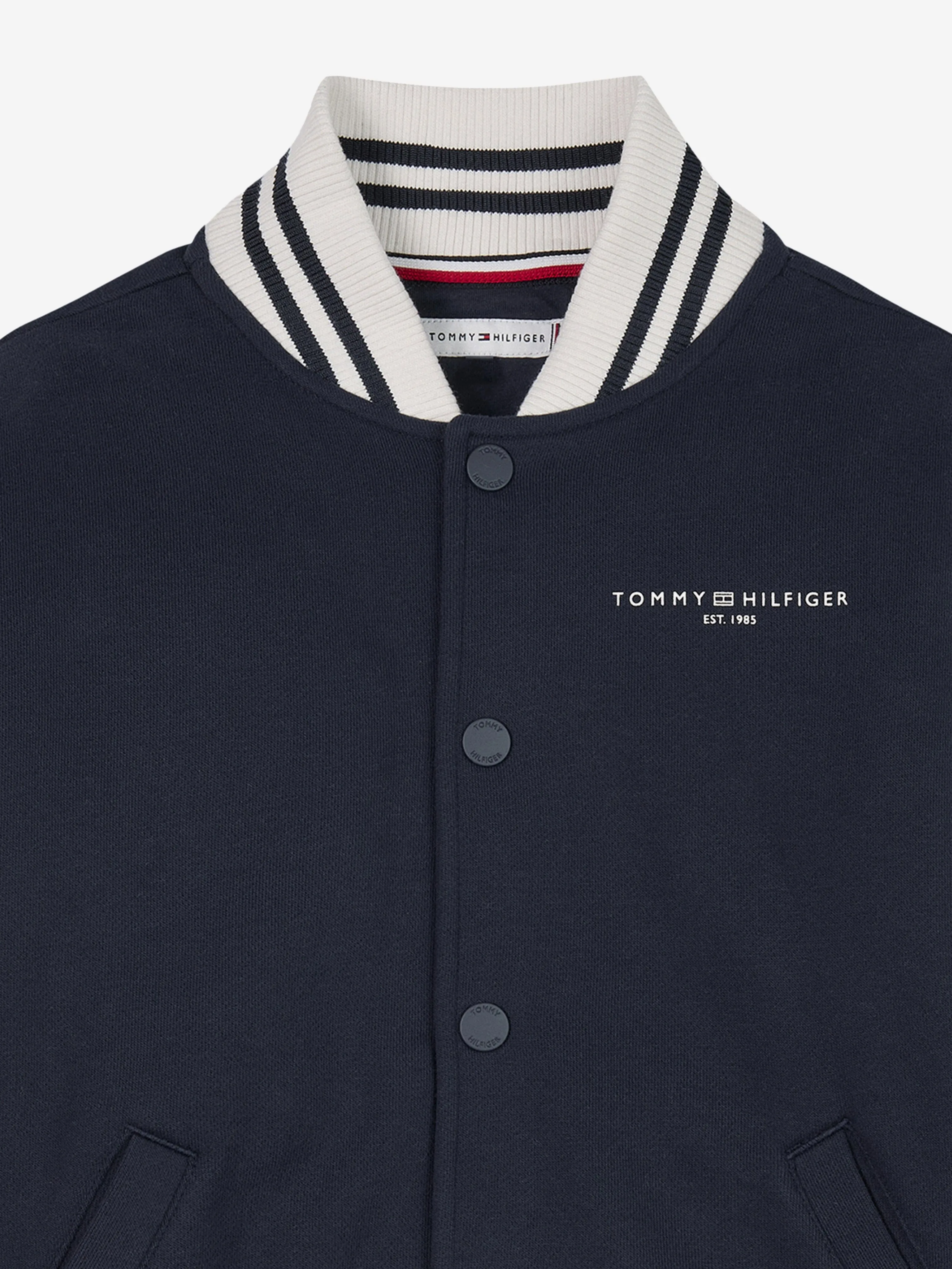 Boys Mini Corp Logo Bomber Jacket in Navy