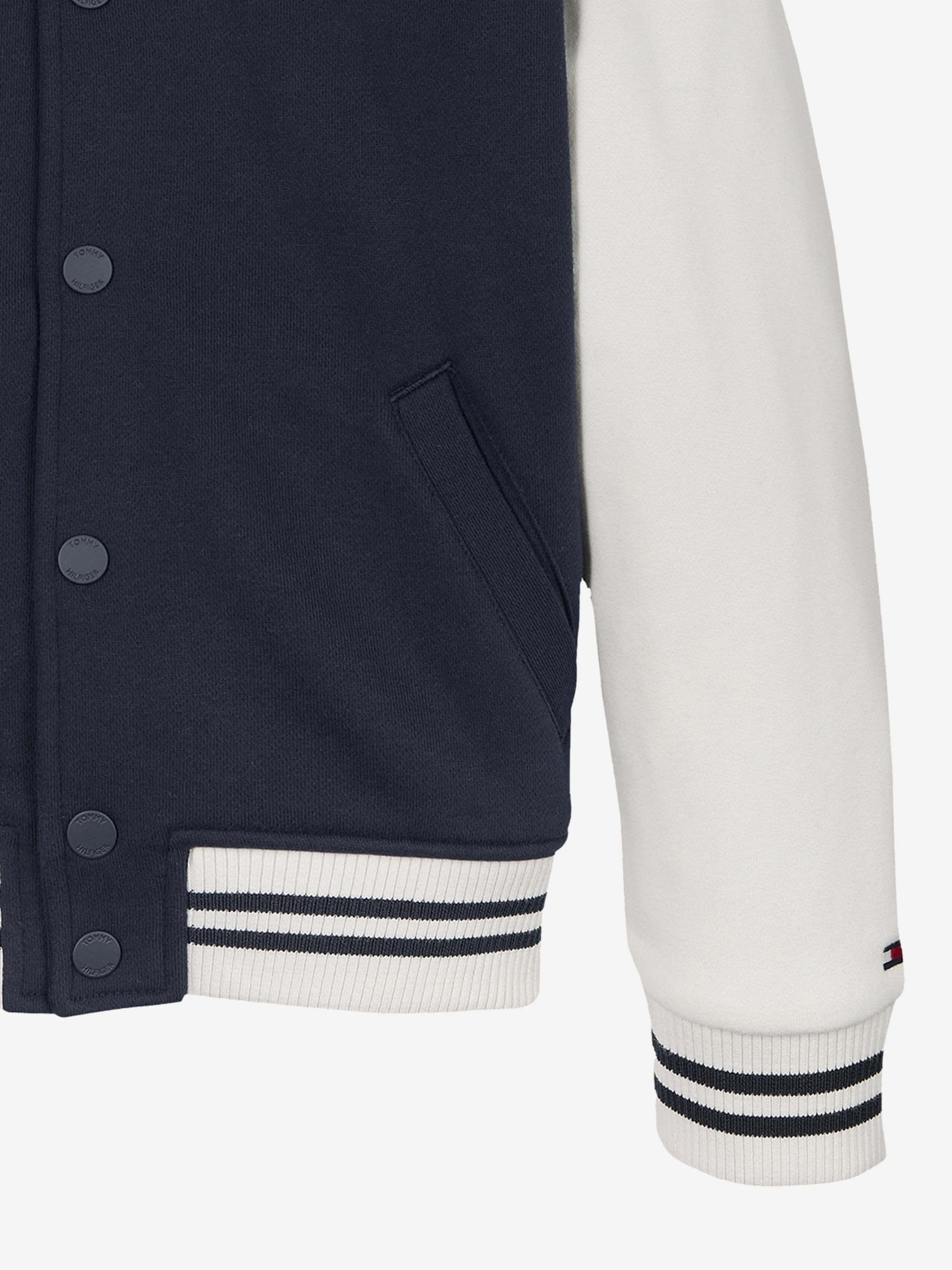 Boys Mini Corp Logo Bomber Jacket in Navy
