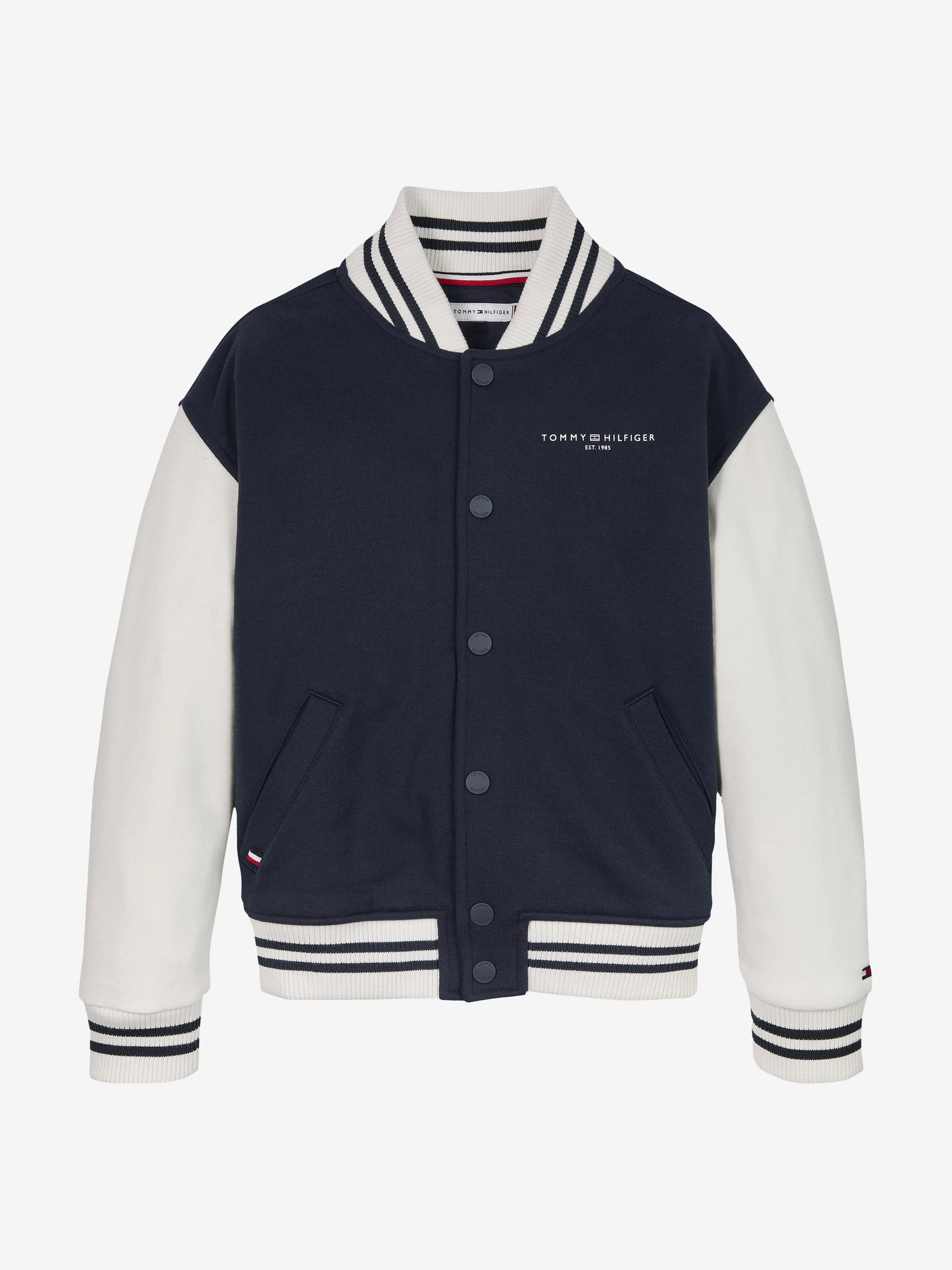Boys Mini Corp Logo Bomber Jacket in Navy