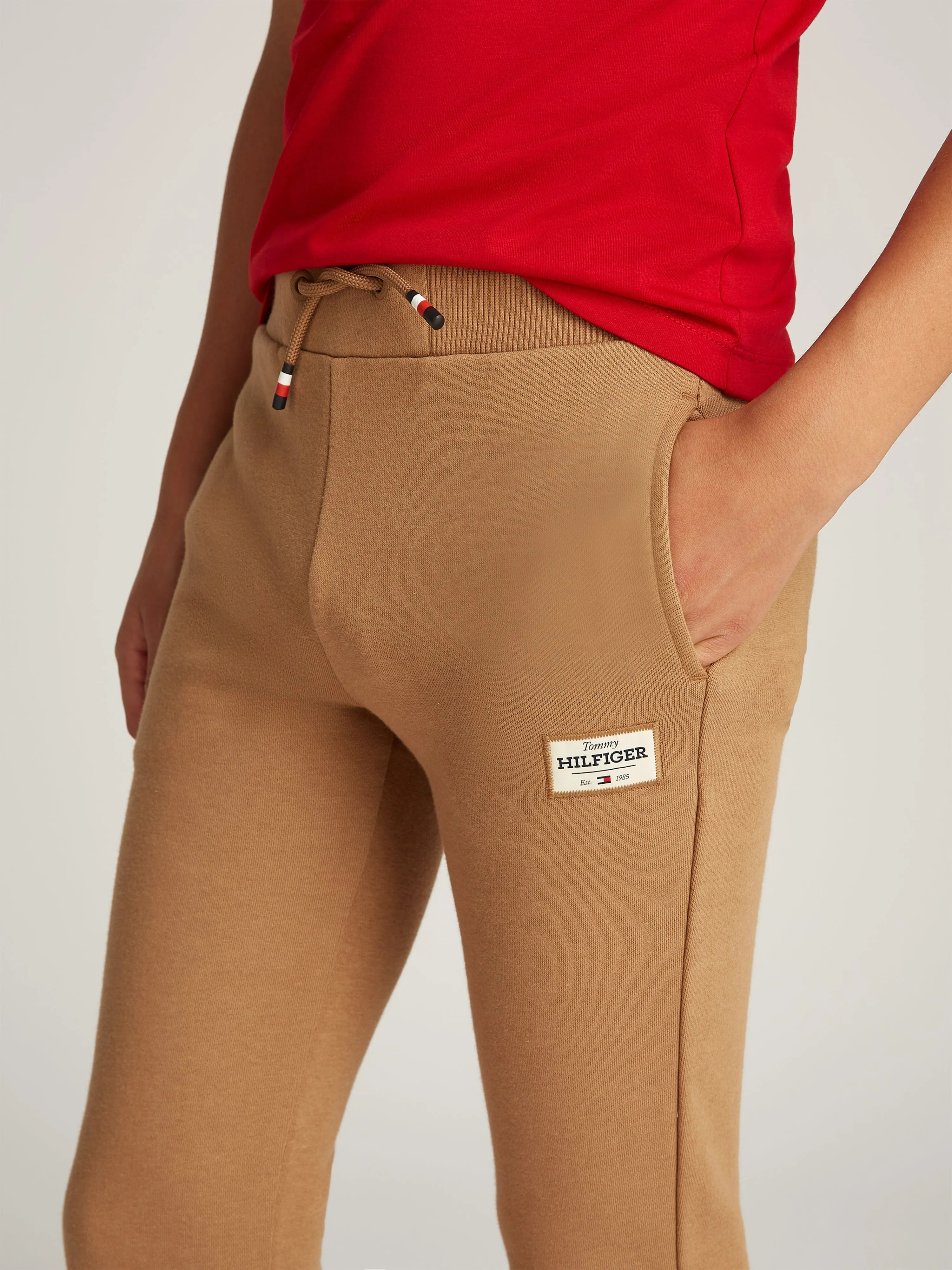 Boys Monotype 1985 Label Joggers in Brown