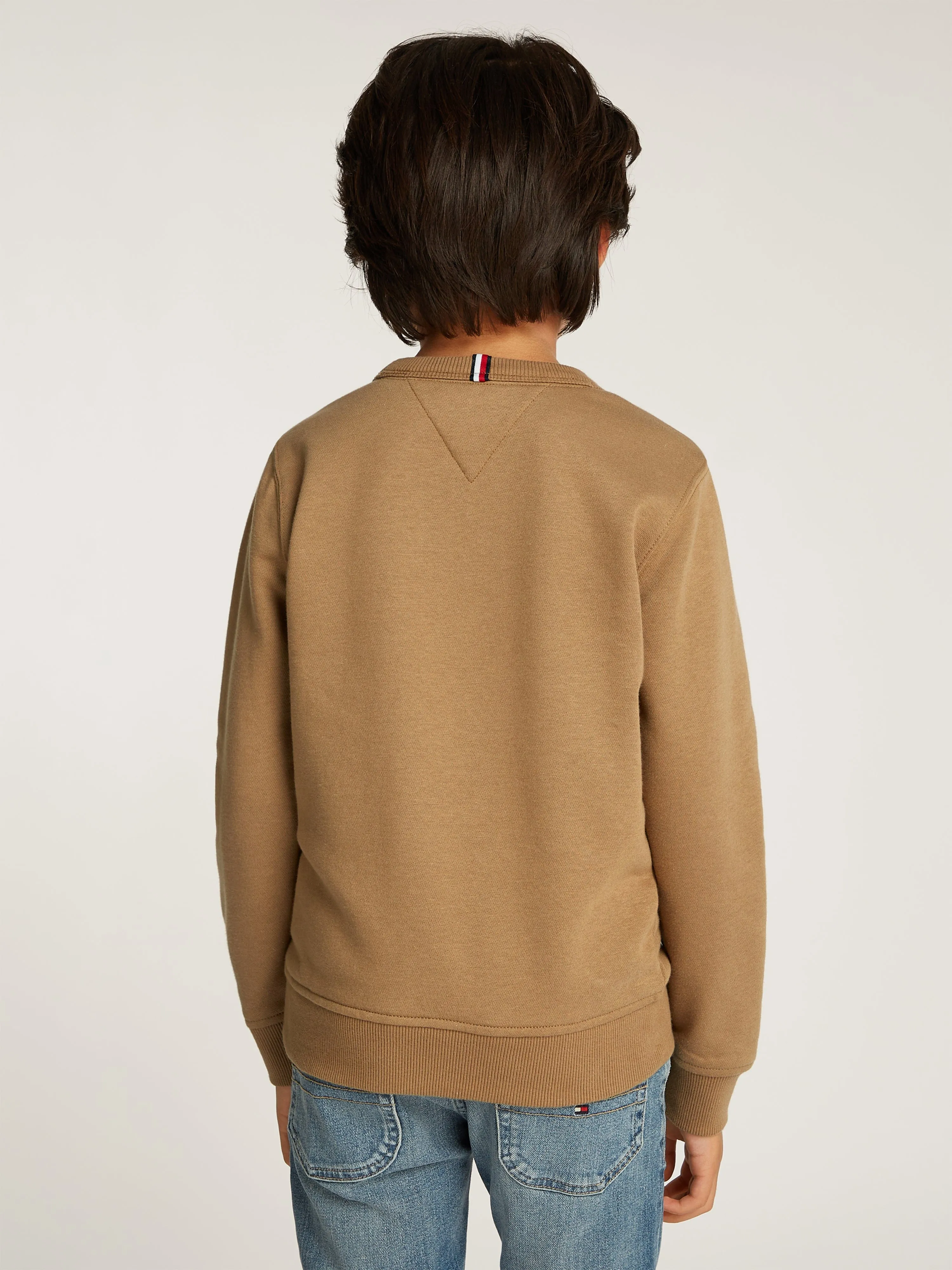 Boys Monotype 1985 Label Sweatshirt in Brown