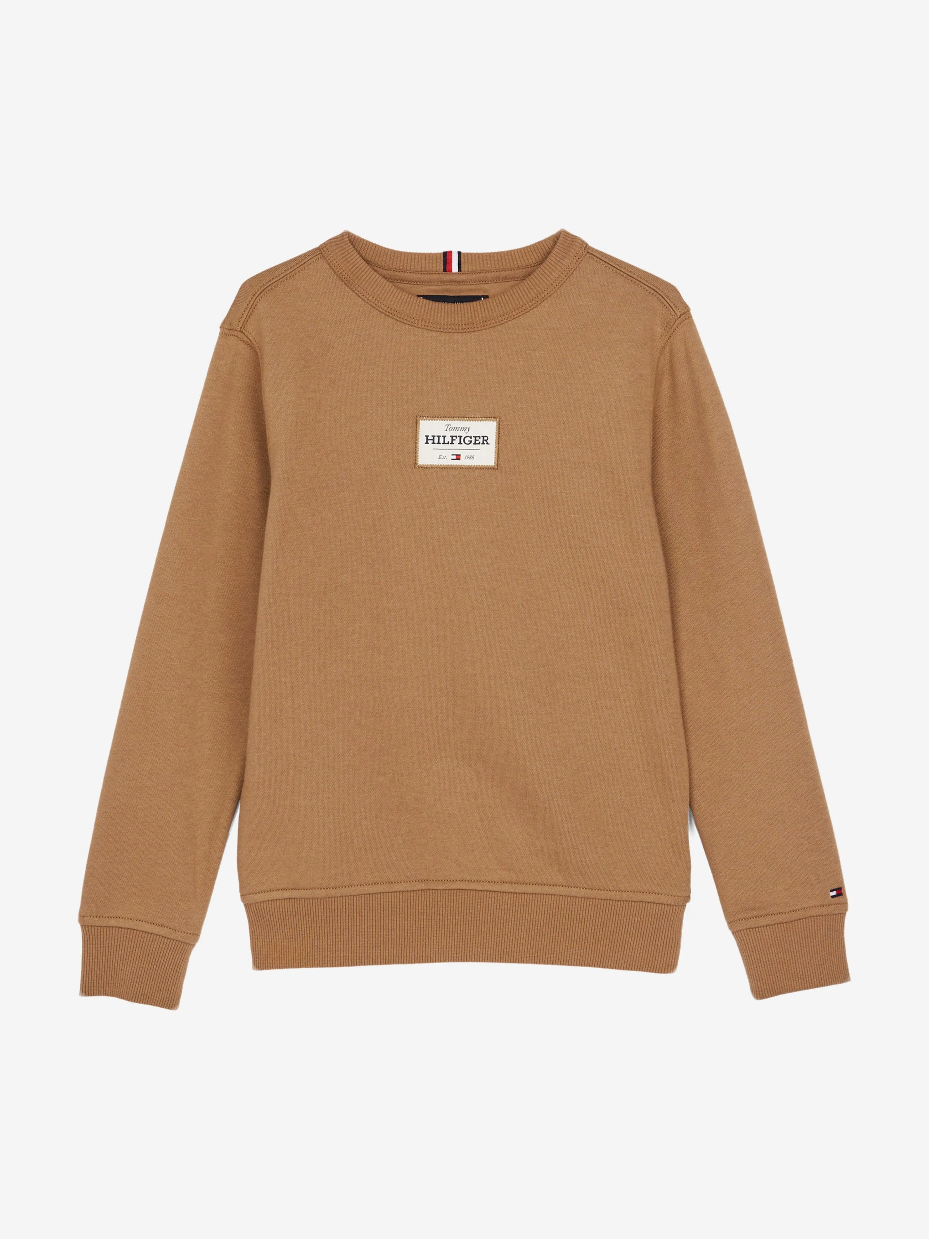 Boys Monotype 1985 Label Sweatshirt in Brown