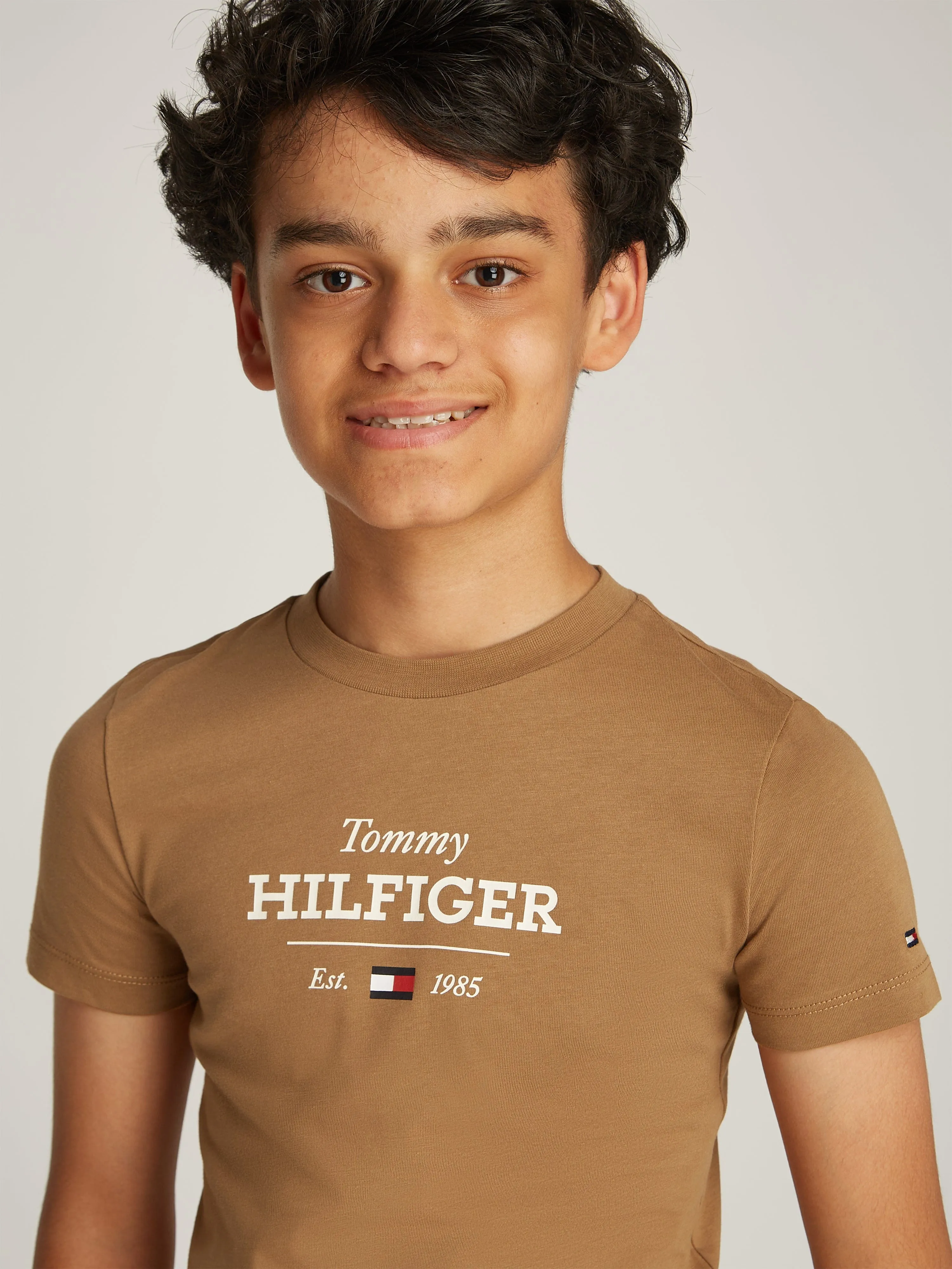 Boys Monotype 1985 Regular T-Shirt in Brown