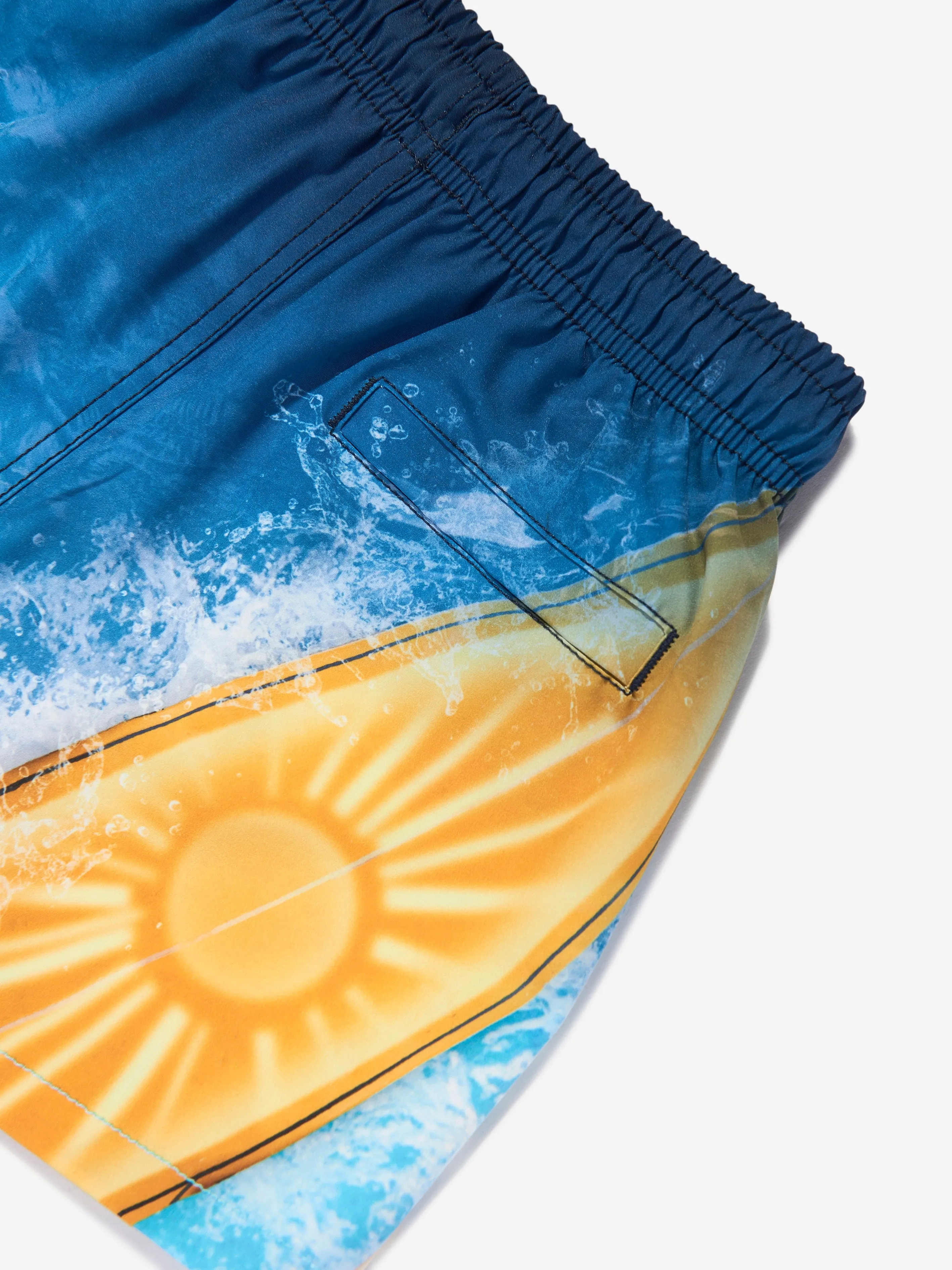 Boys Niko Surf Art Chill Swim Shorts in Blue (UPF50 )