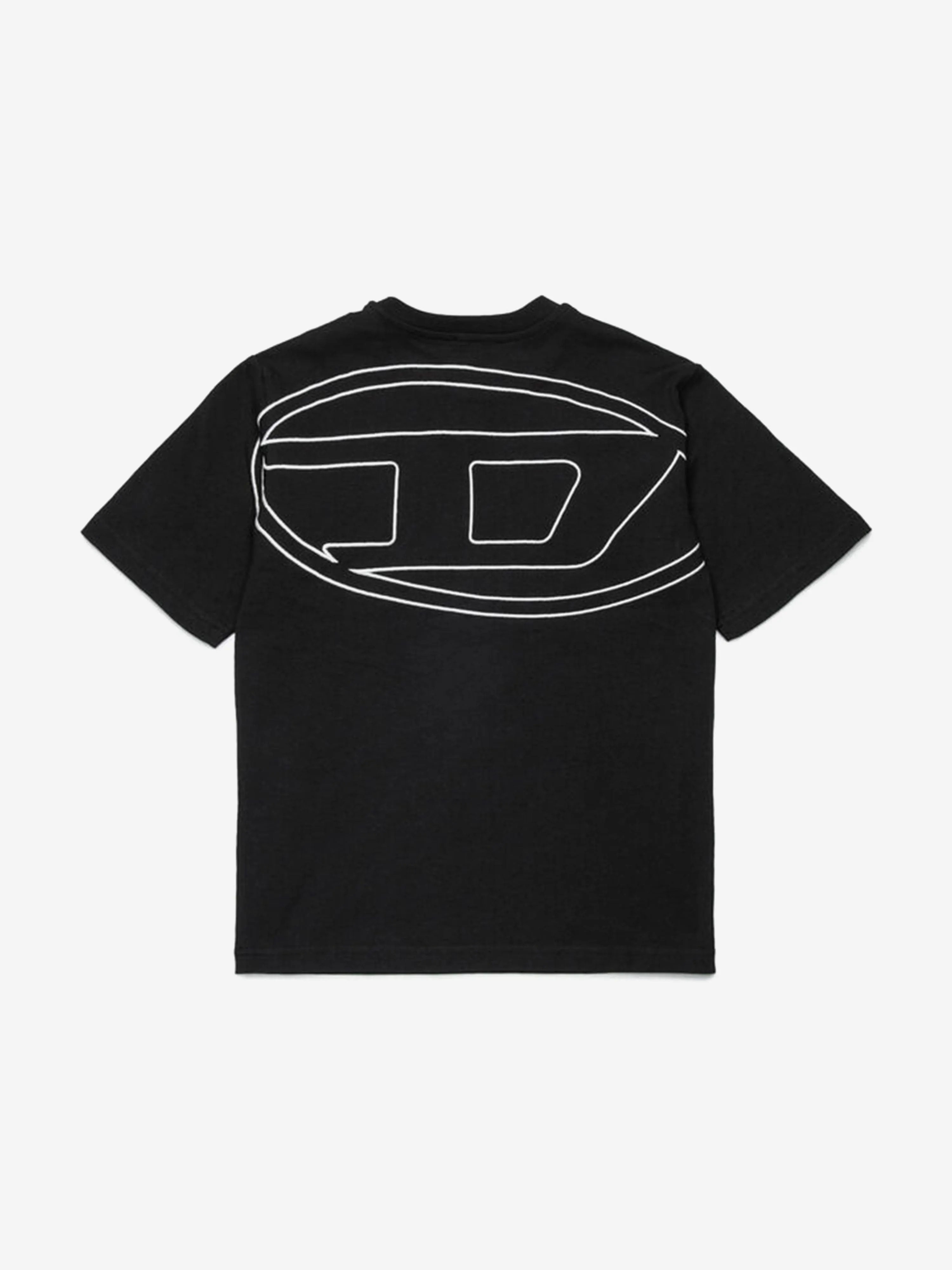 Boys Oval D Logo T-Shirt in Black