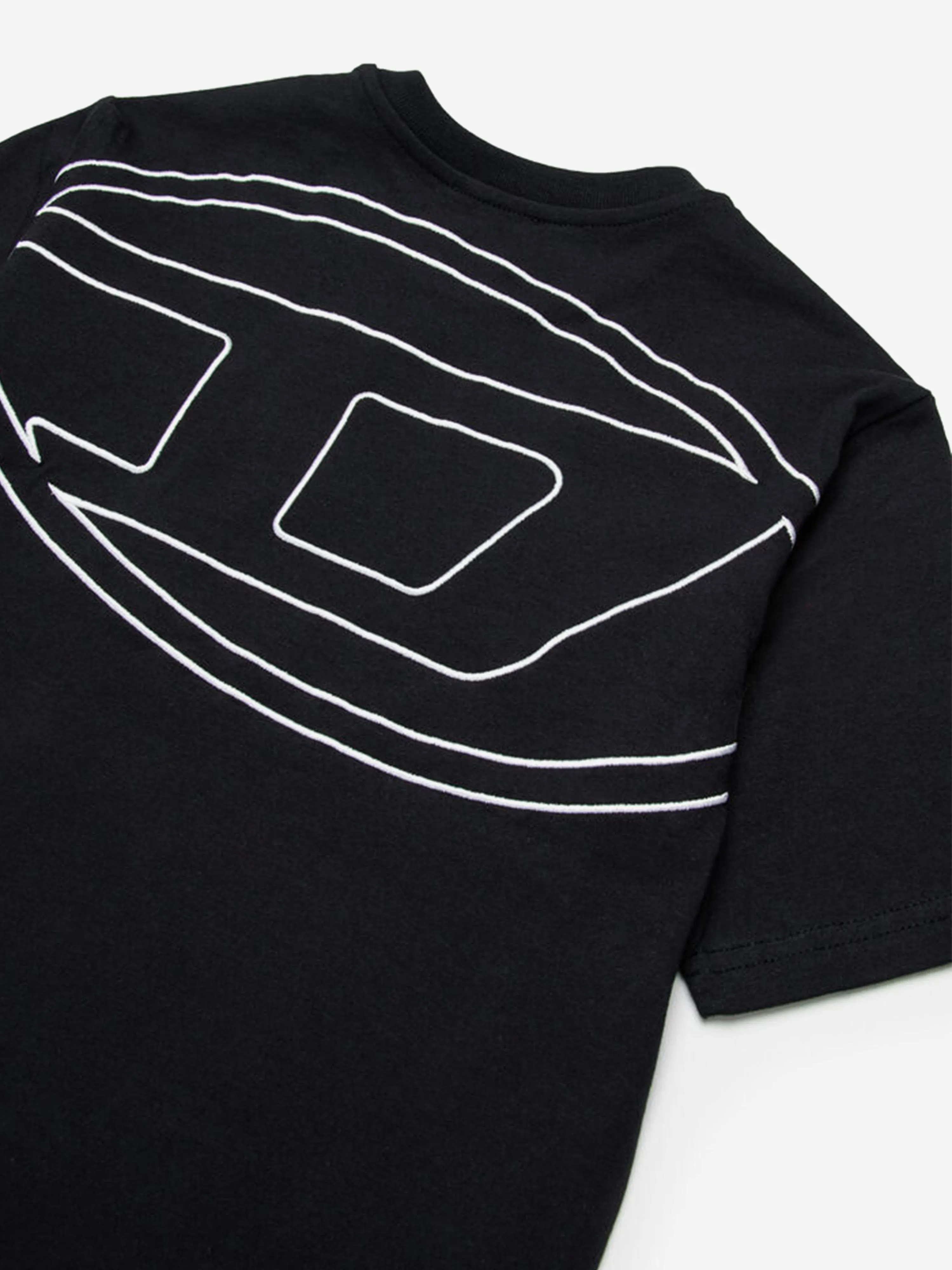 Boys Oval D Logo T-Shirt in Black
