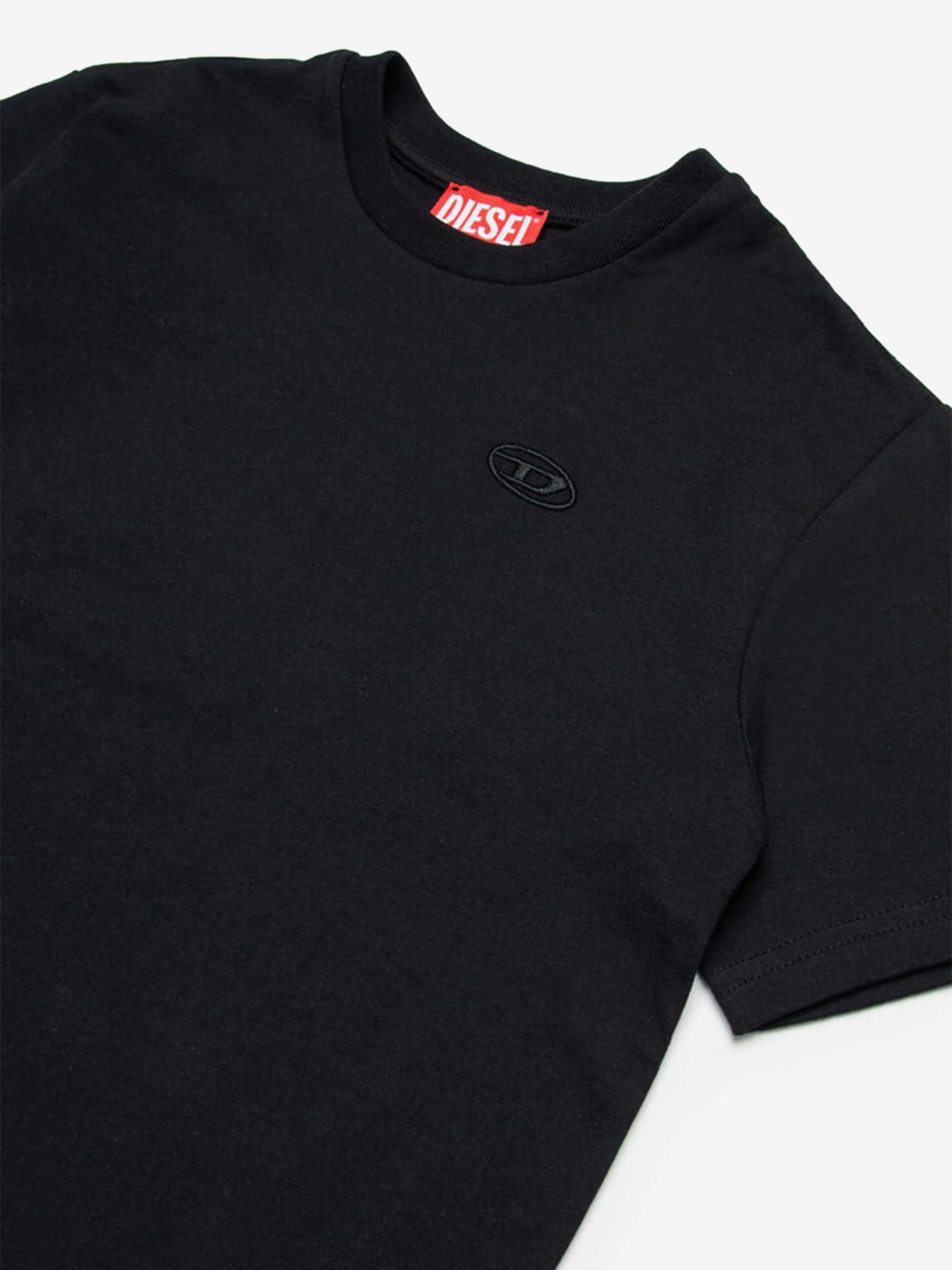 Boys Oval D Logo T-Shirt in Black