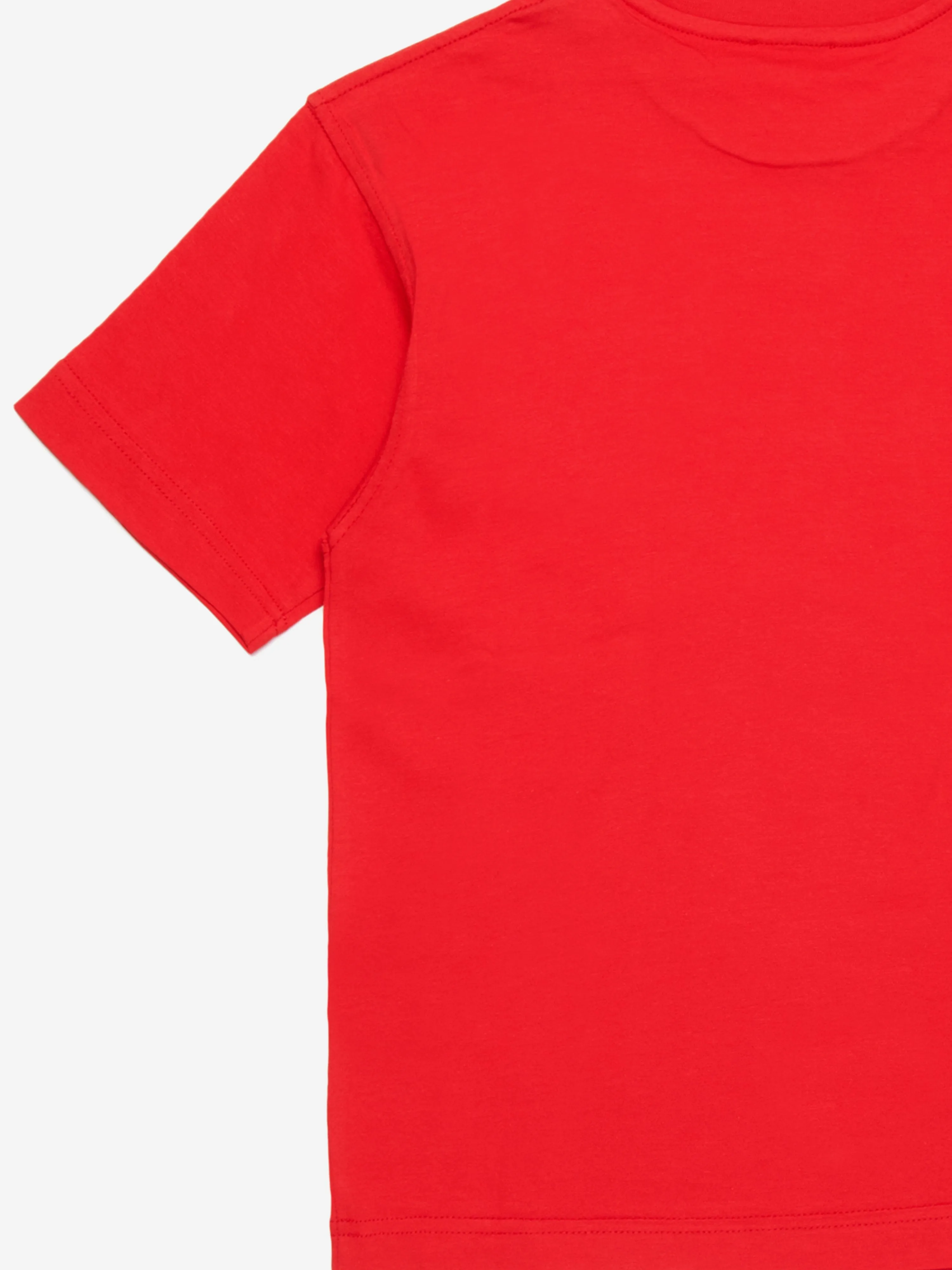 Boys Oval D T-Shirt in Red