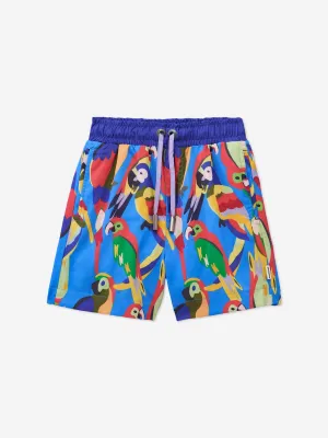 Boys Parrot Swim Shorts in Blue (UPF50 )