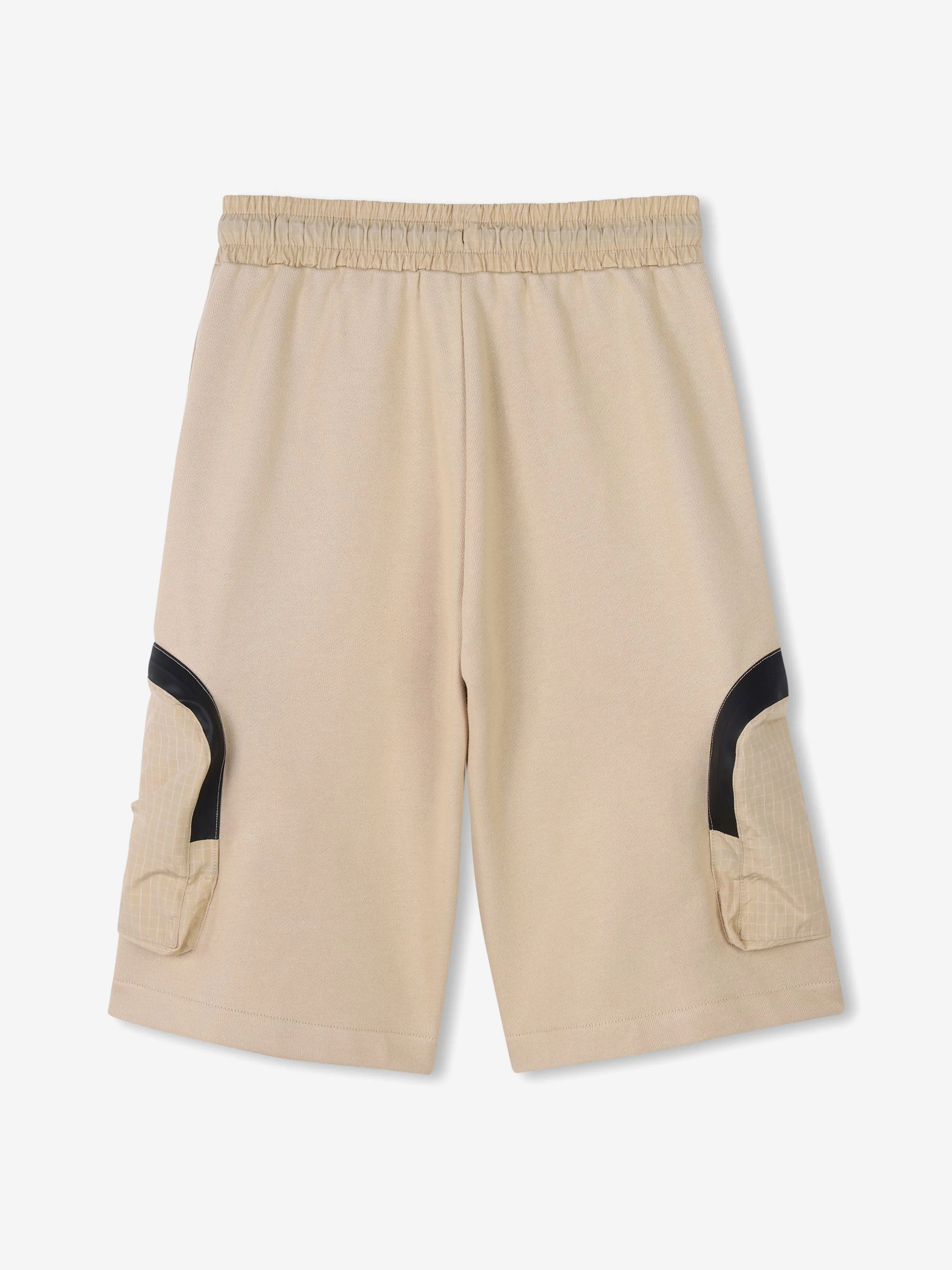 Boys Pocket Bermuda Shorts in Beige