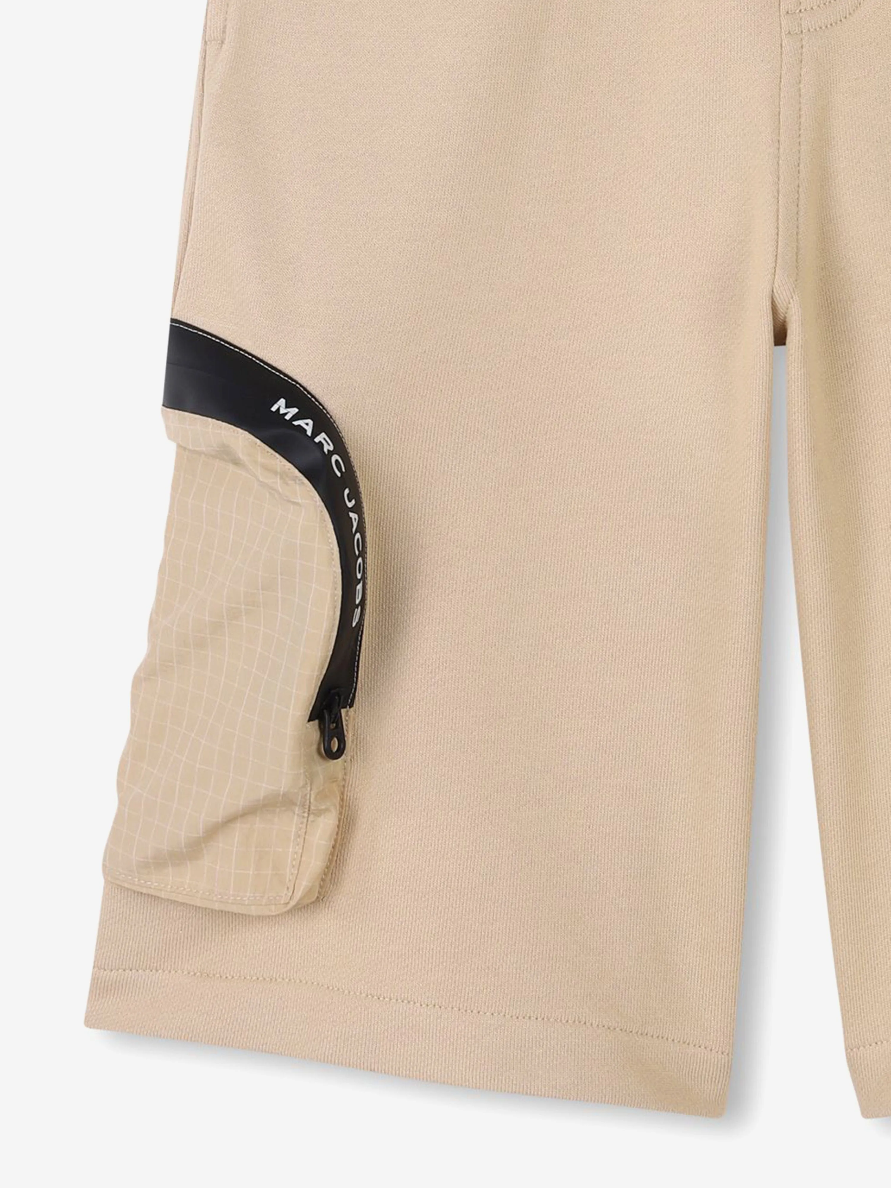 Boys Pocket Bermuda Shorts in Beige