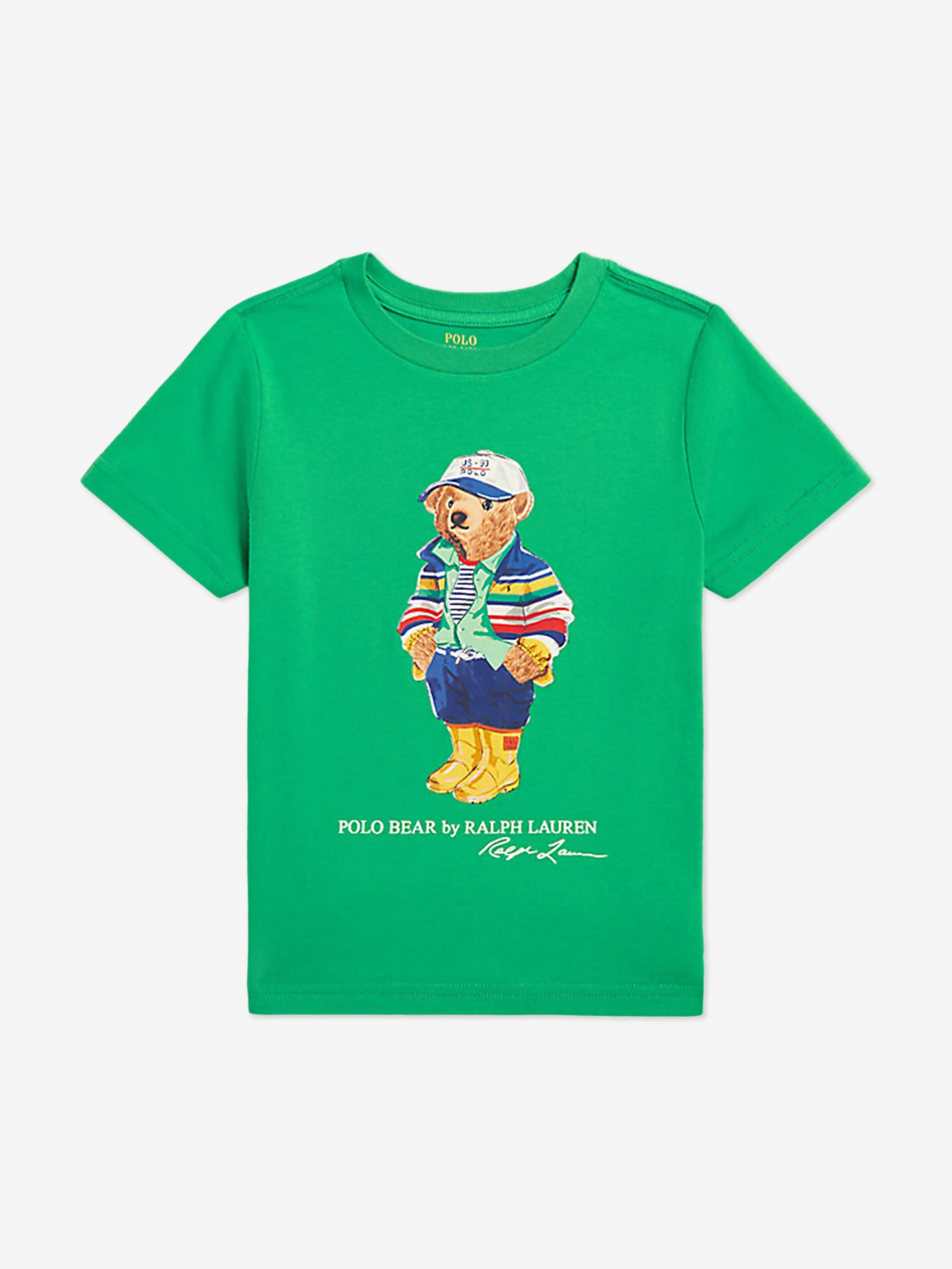 Boys Polo Bear T-Shirt in Green