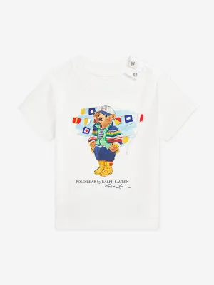 Boys Polo Bear T-Shirt in White