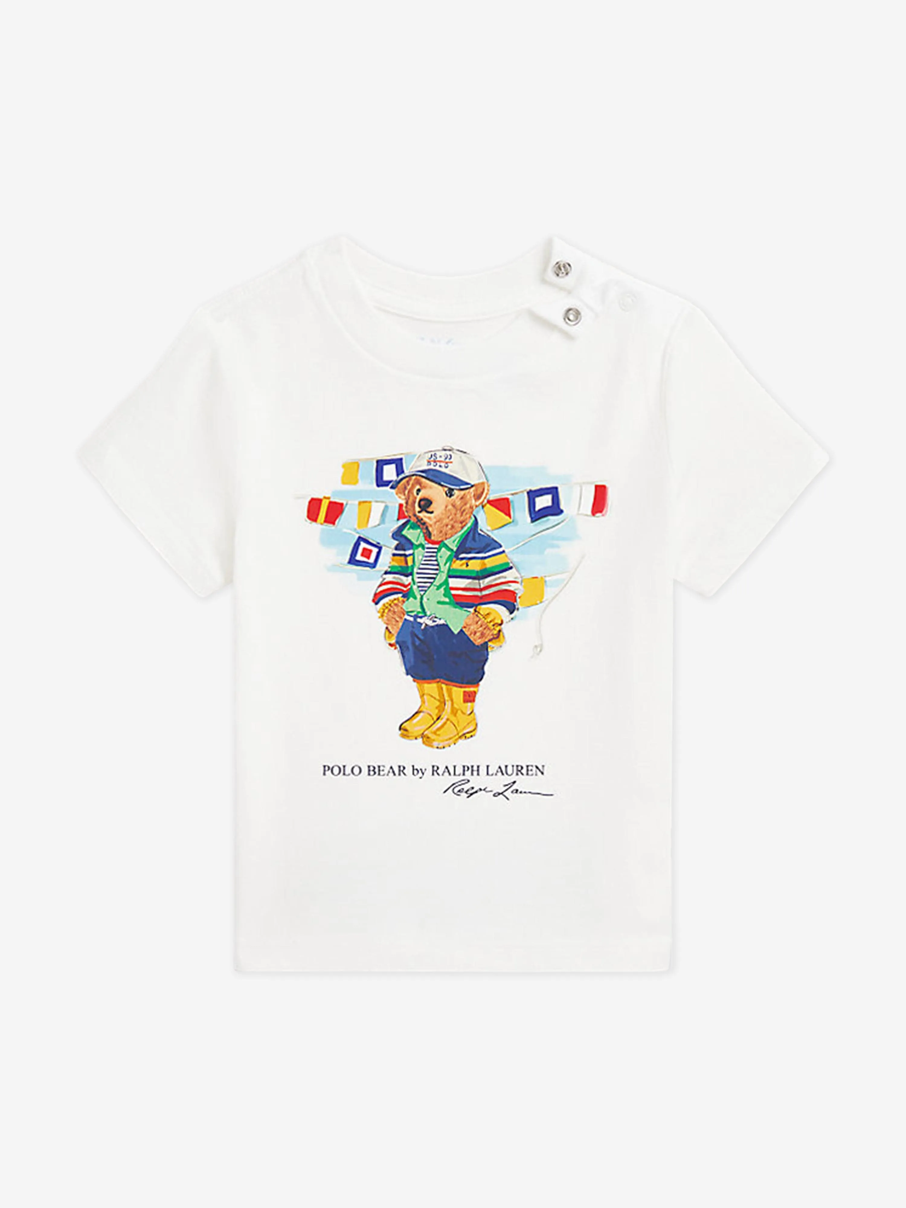 Boys Polo Bear T-Shirt in White