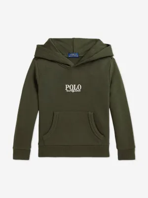 Boys Polo Hoodie in Green