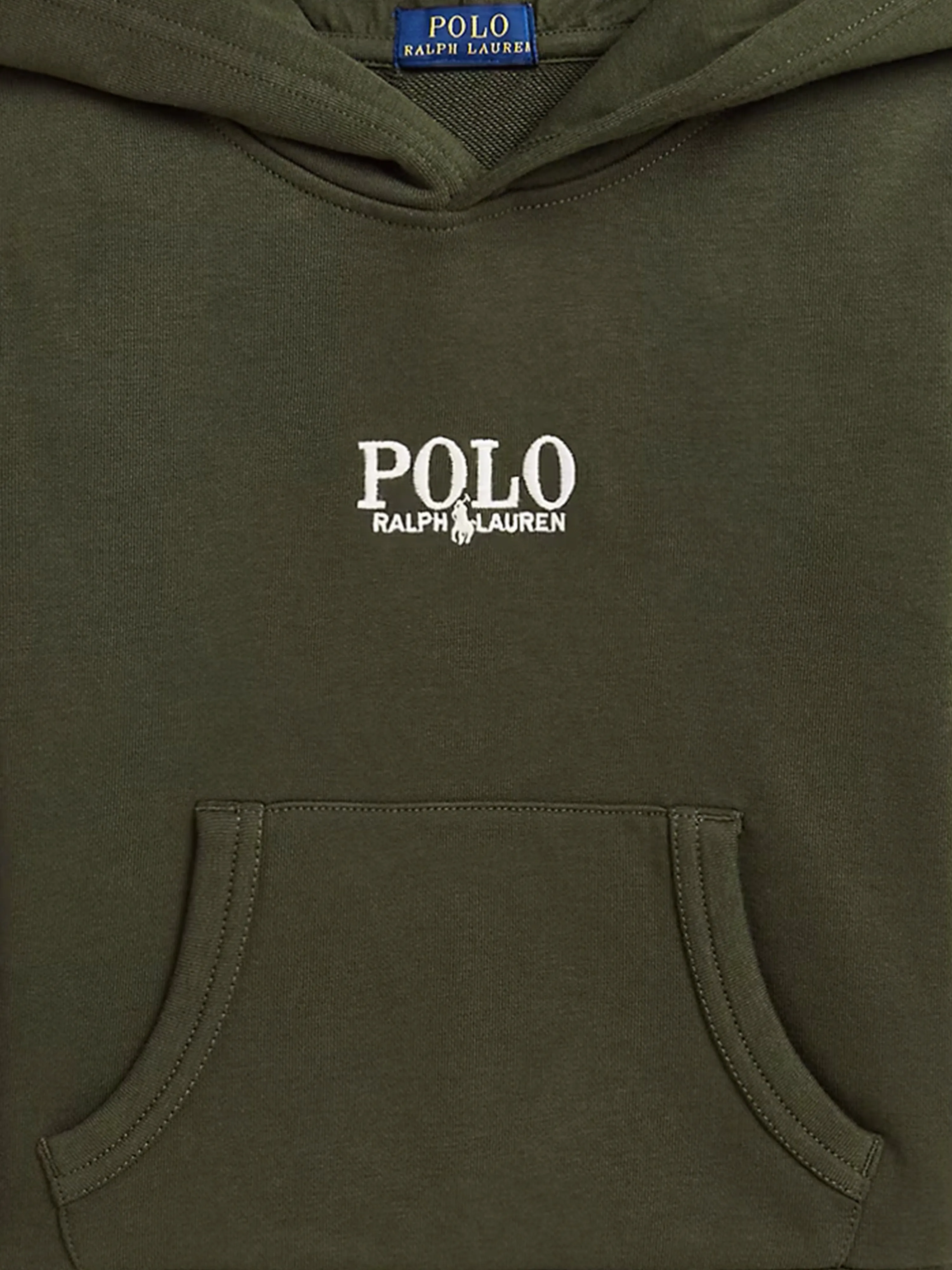 Boys Polo Hoodie in Green