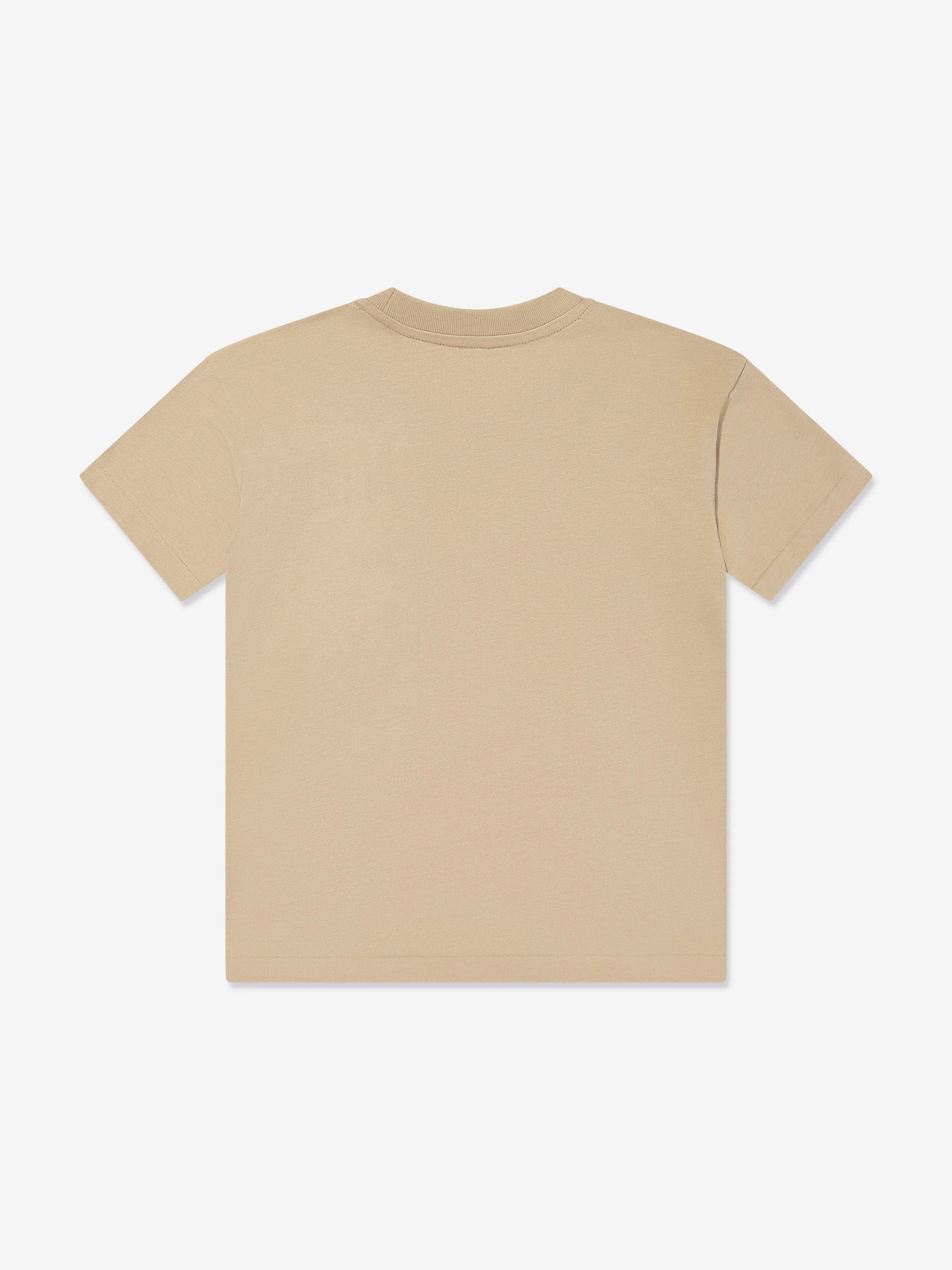 Boys Polo T-Shirt in Beige