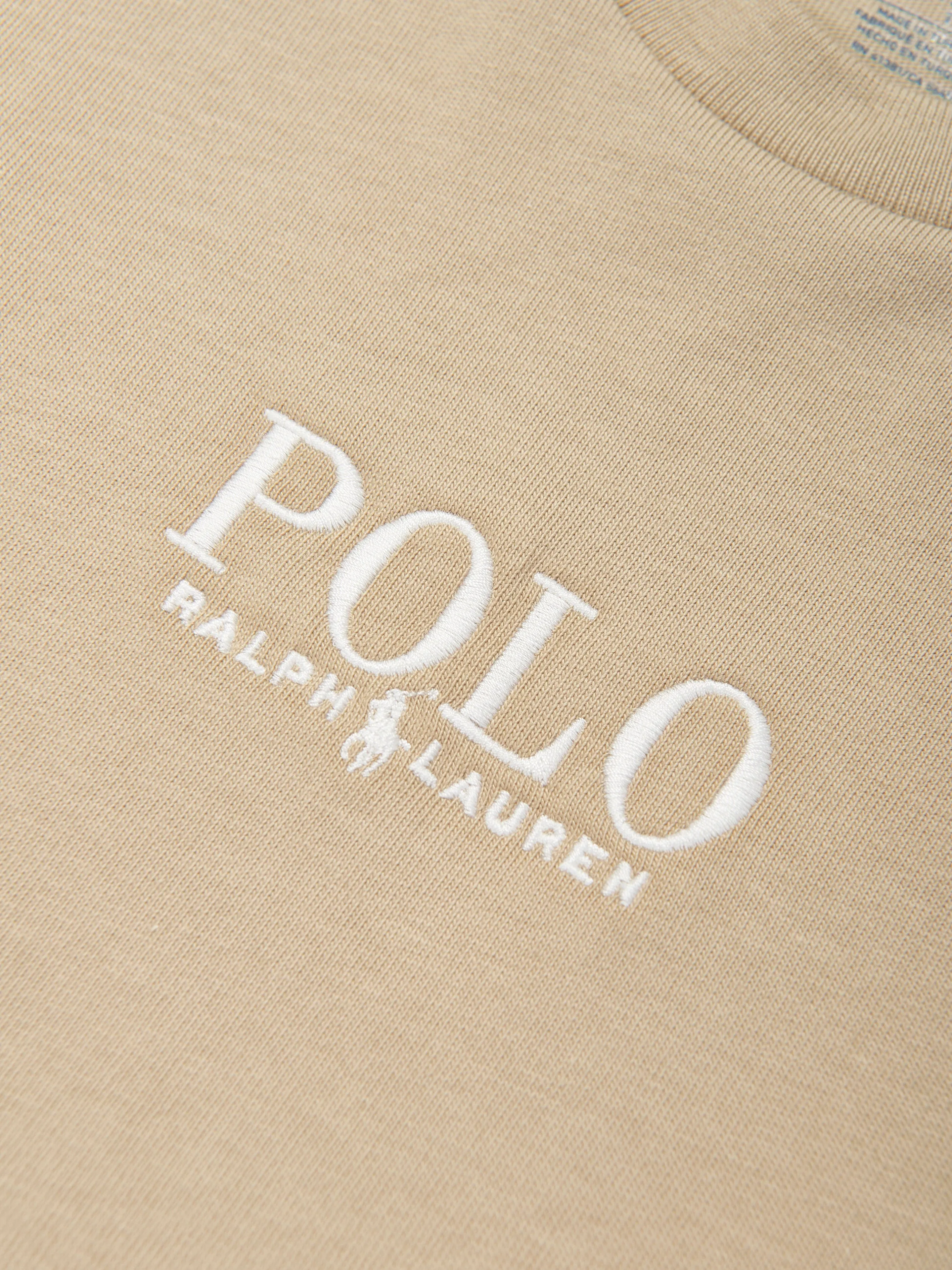 Boys Polo T-Shirt in Beige