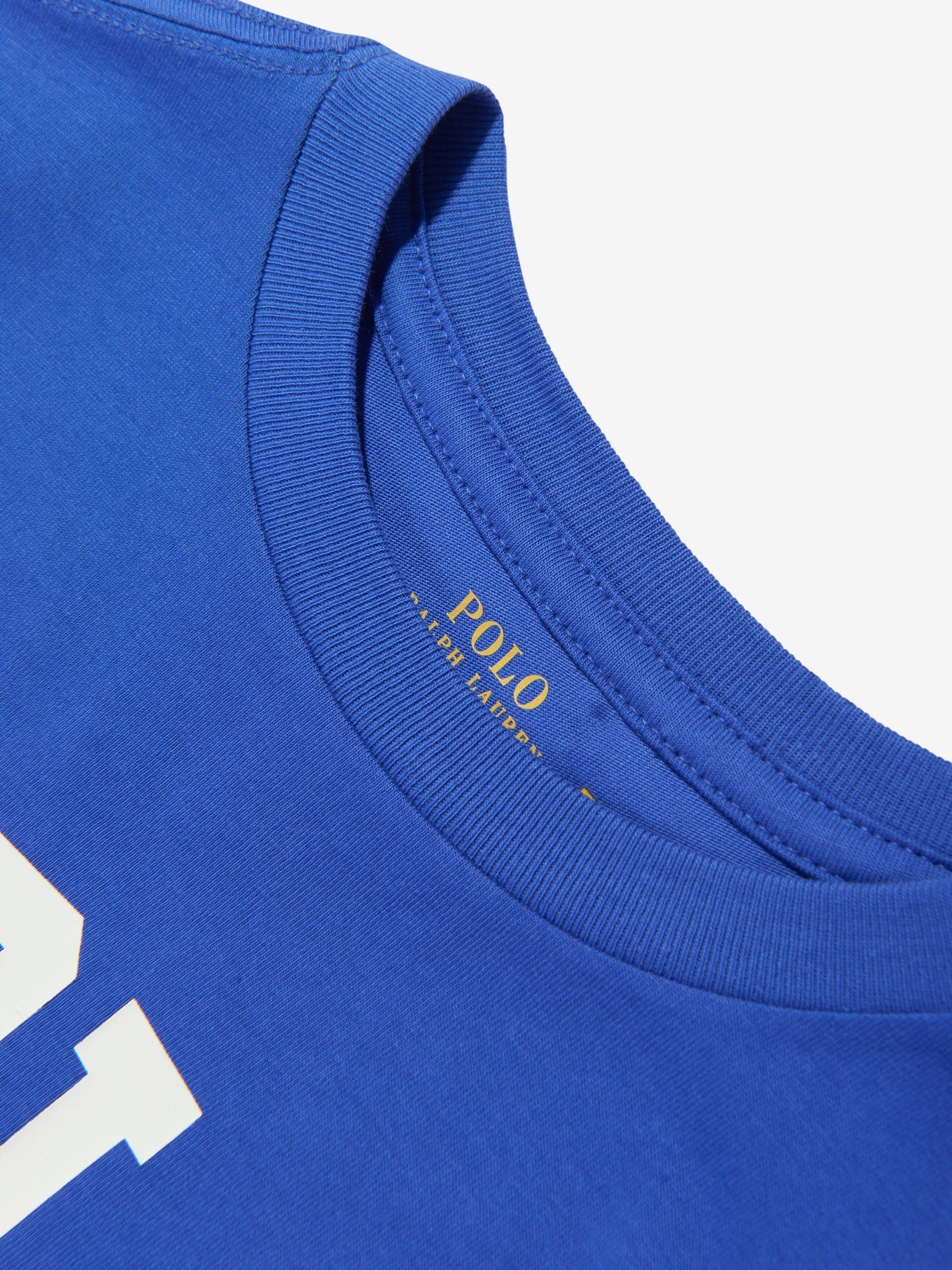 Boys Polo T-Shirt in Blue