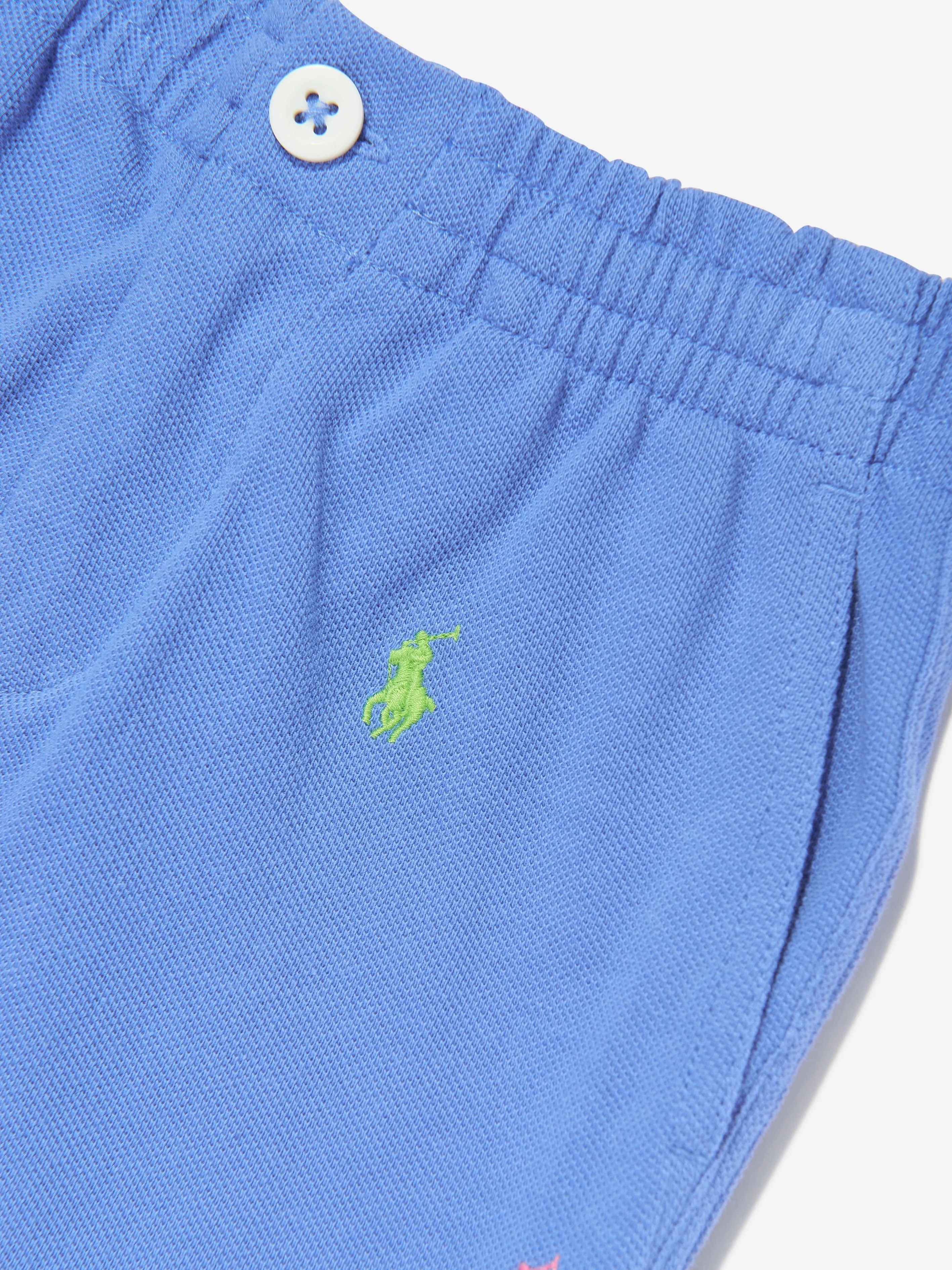 Boys Prepster Logo Shorts in Blue