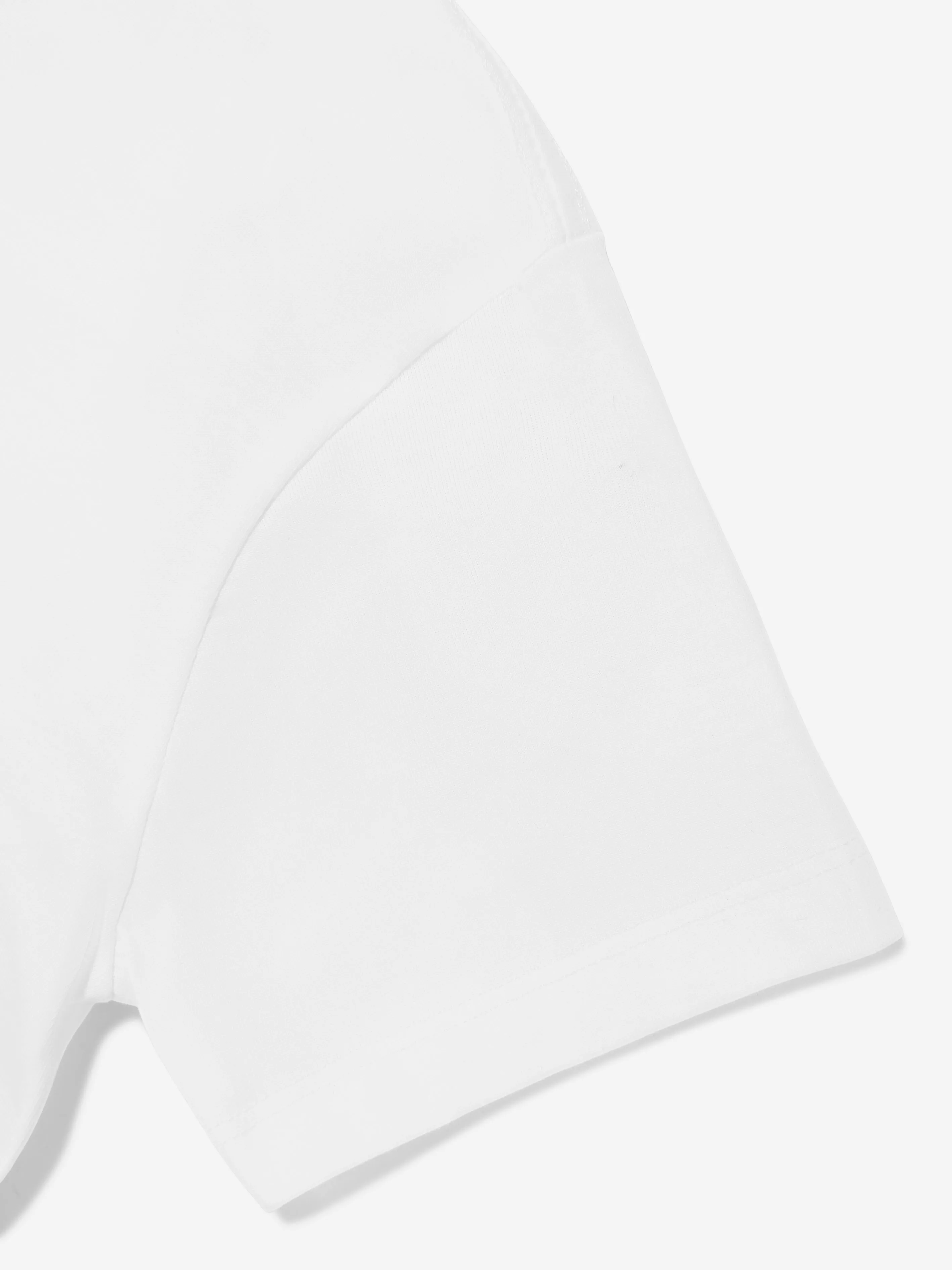 Boys Rame Tile Happy T-Shirt in White