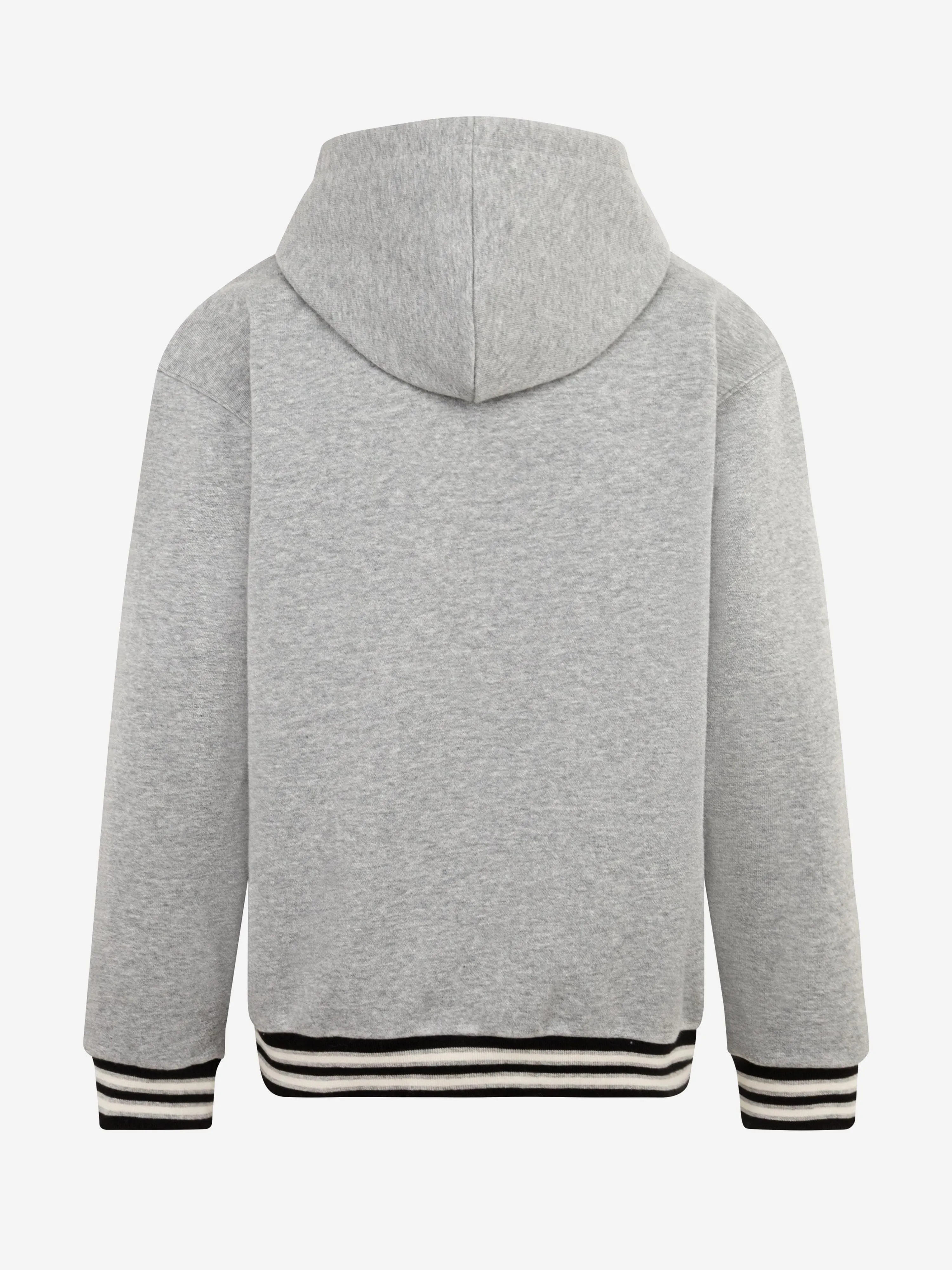 Boys Retro Varsity Hoodie in Grey